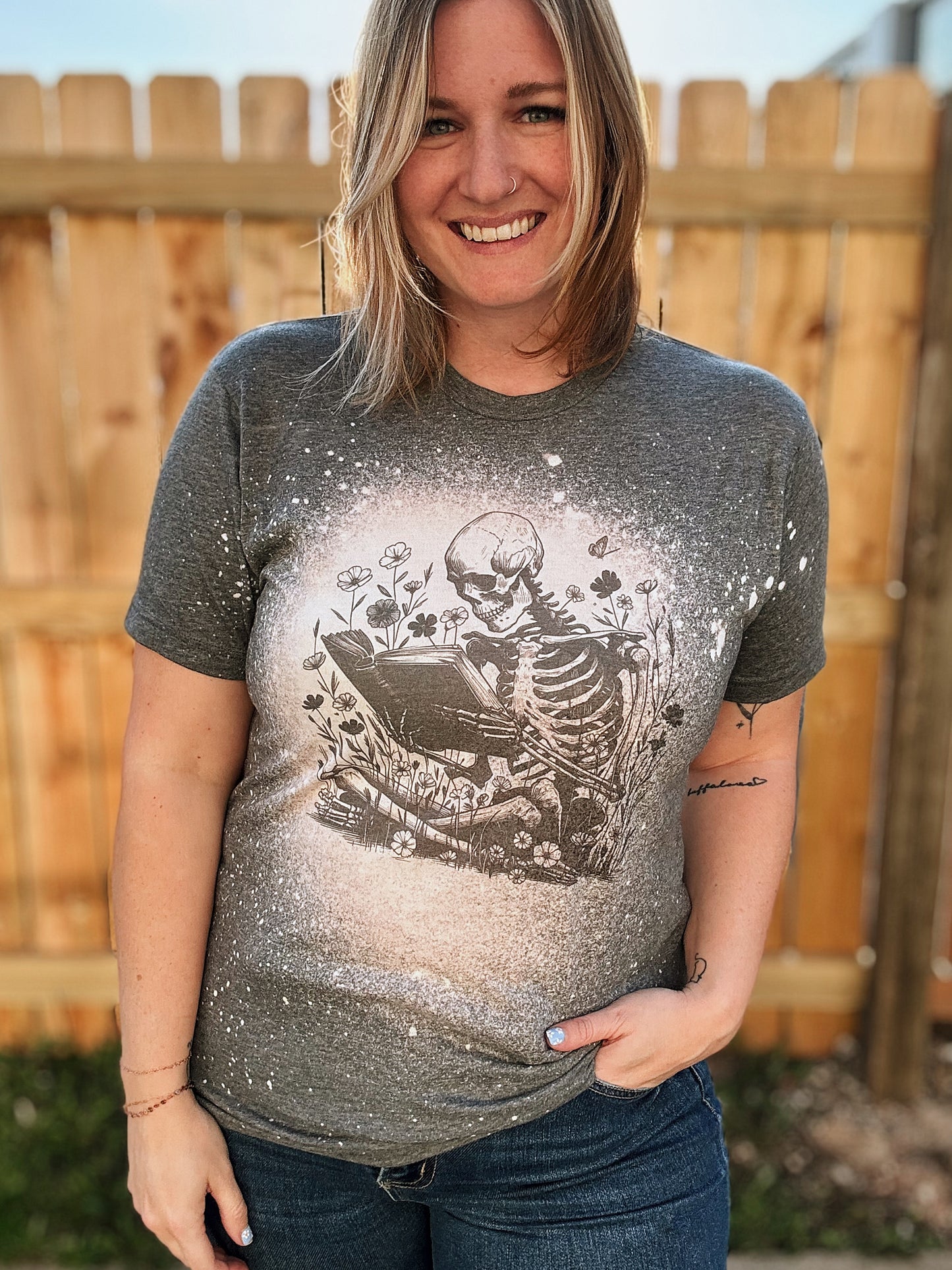 Bookish Bleached Tees