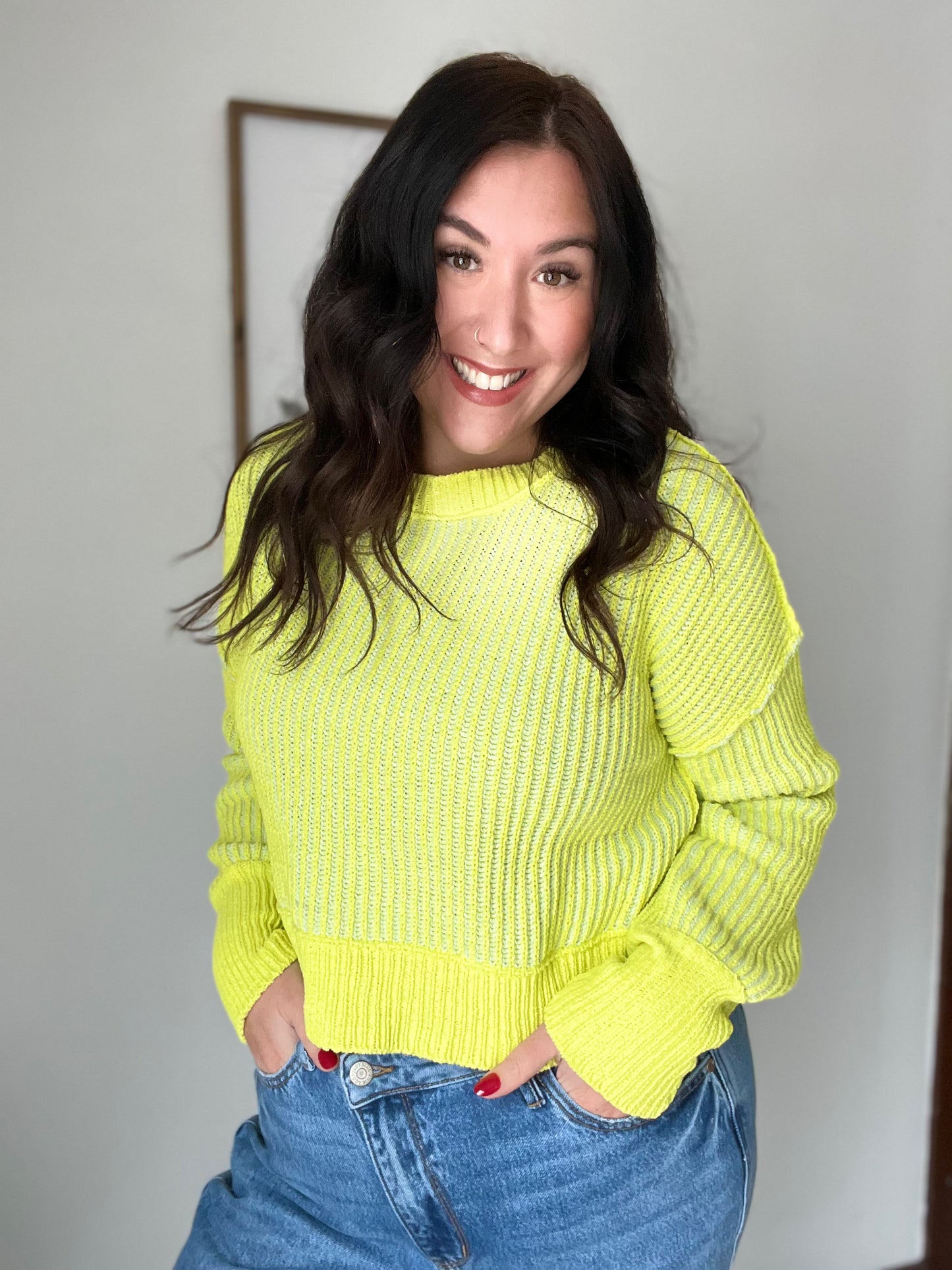 On the Line Neon Sweaters