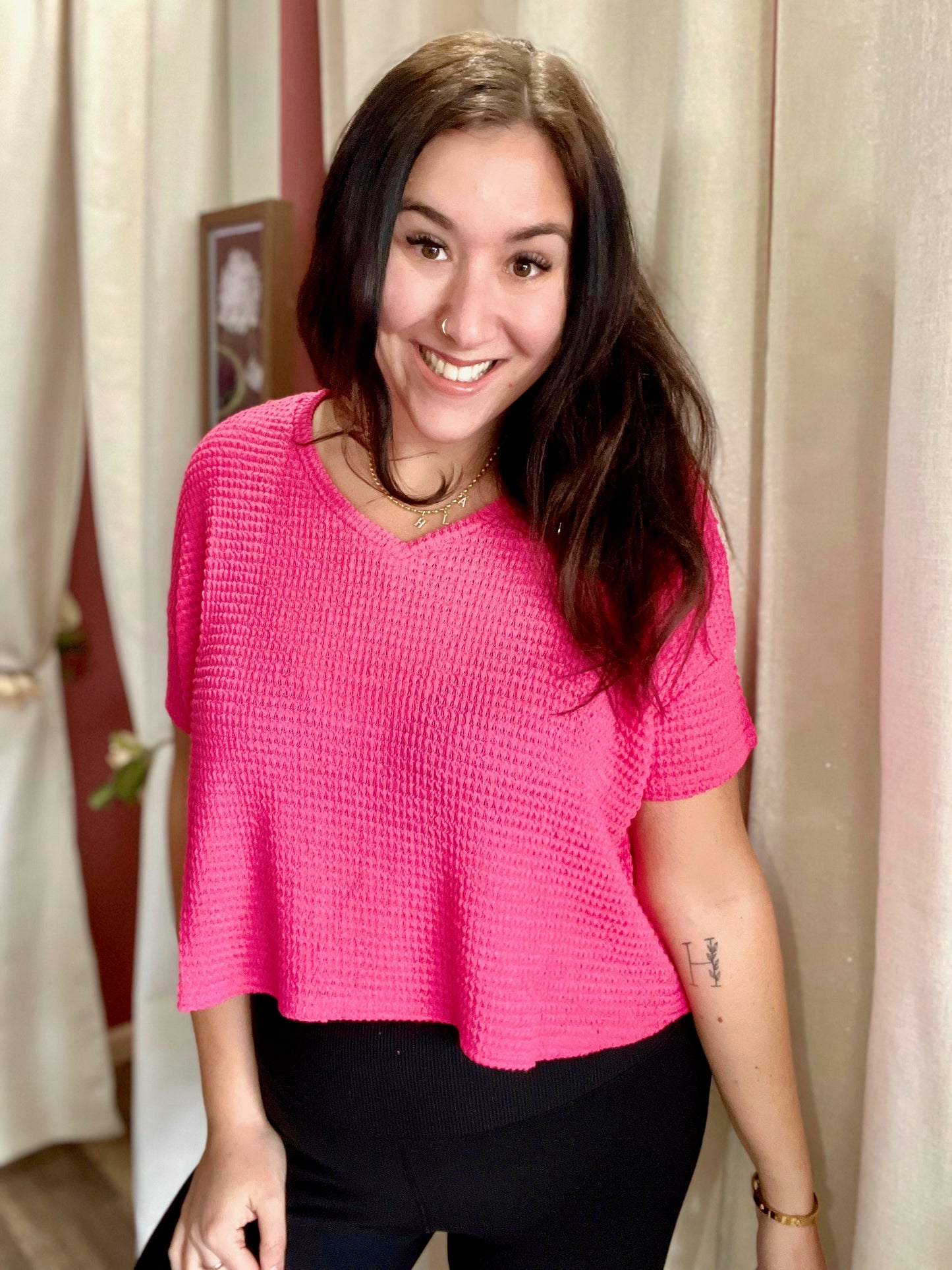 DOTD Waffle Knit Tee