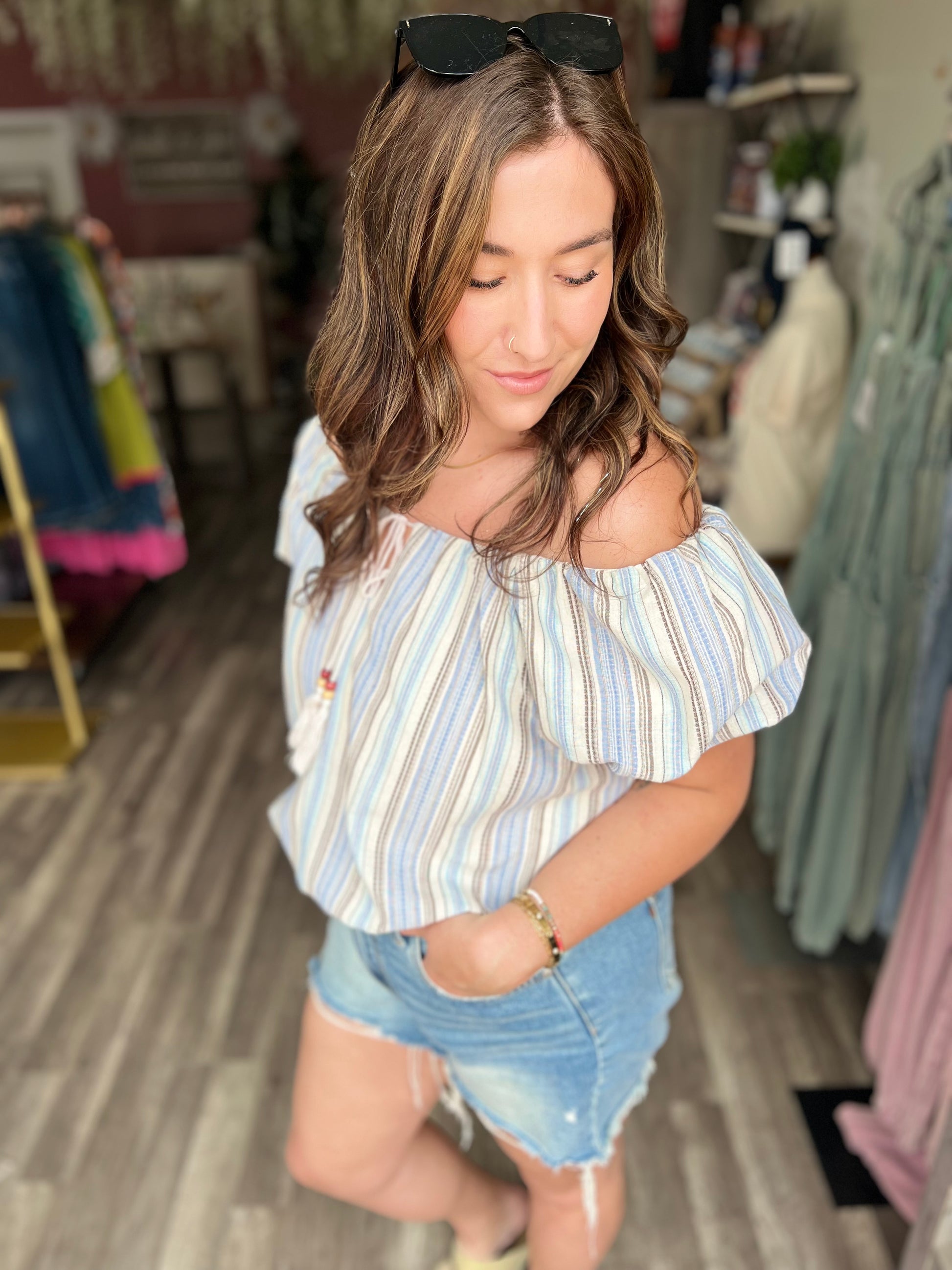 Annabelle Linen Top