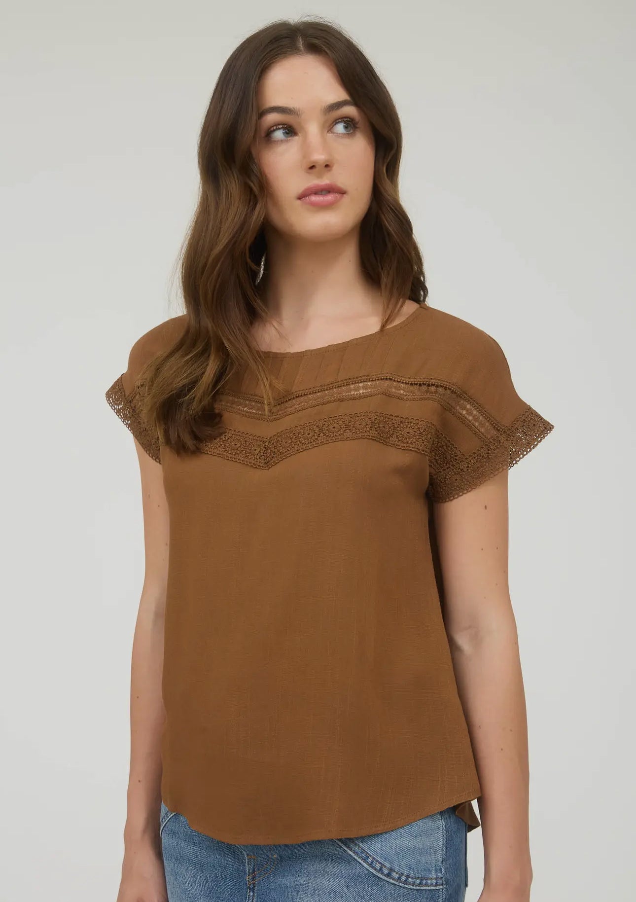 Sedona Lace Trim Top