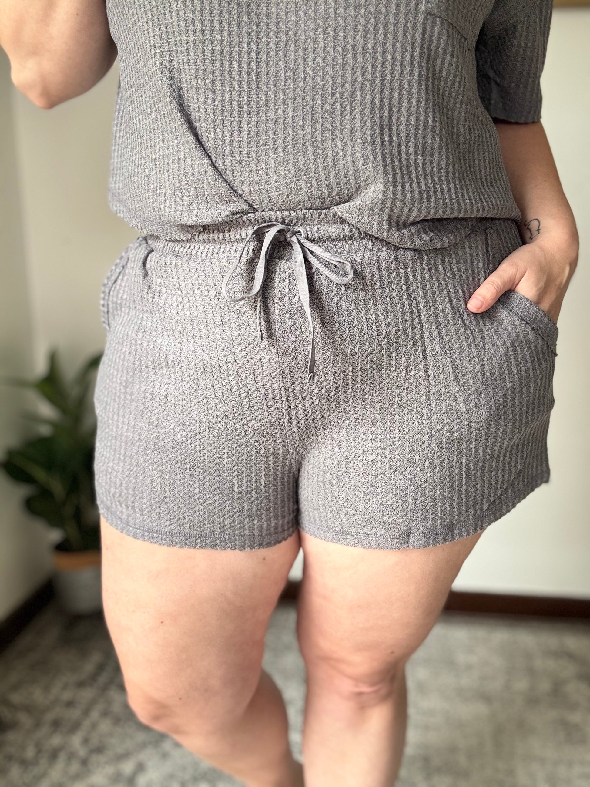 DOTD Gray Days Shorts Set
