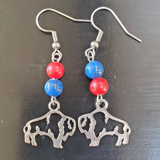 Buffalo Fan Charm Earrings