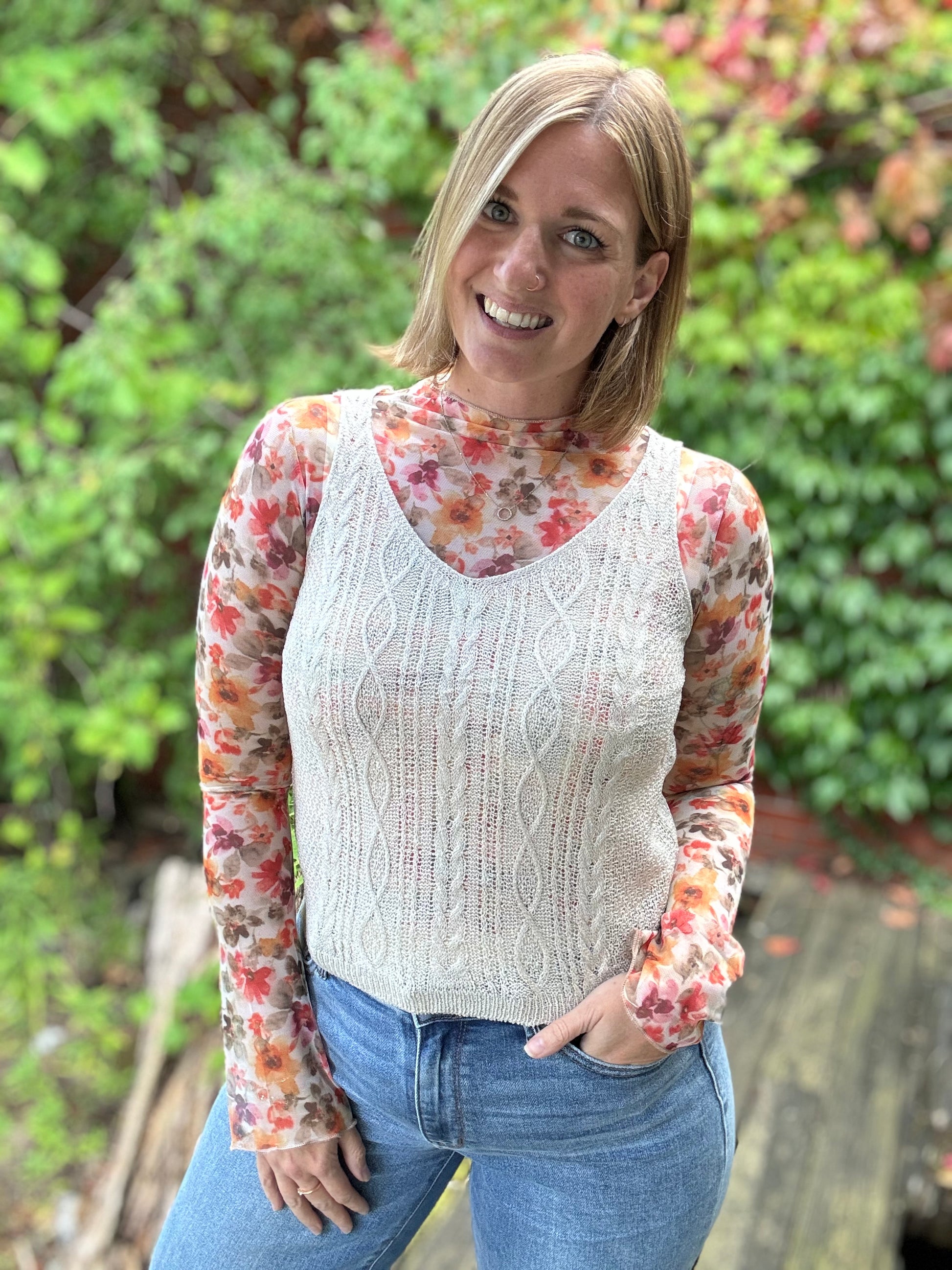 Cable Knit Tank Top