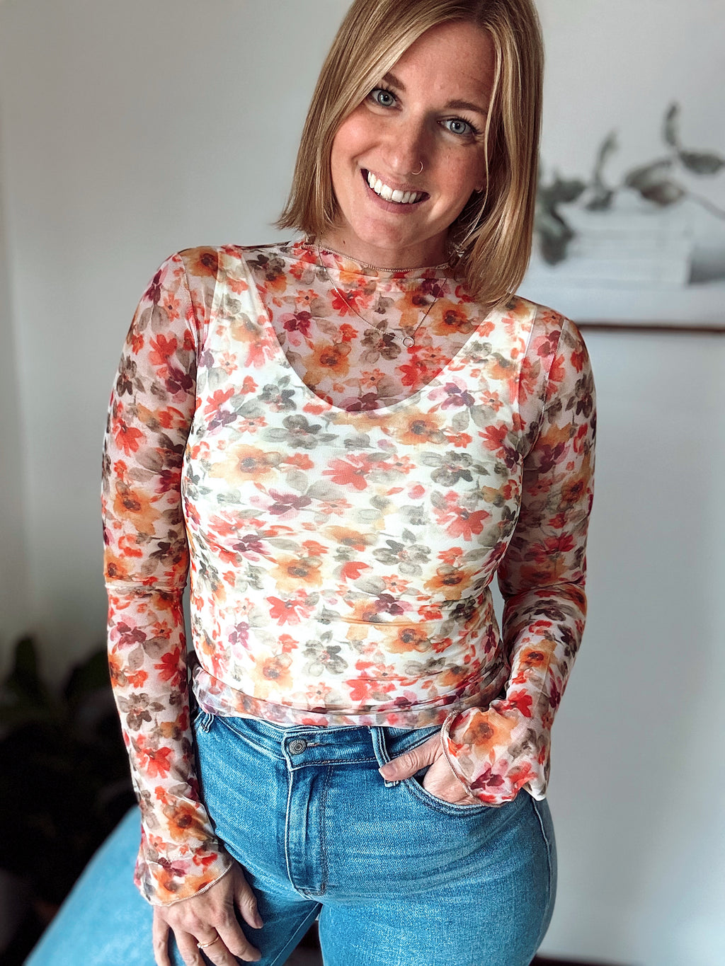 Fall Dream Mesh Top