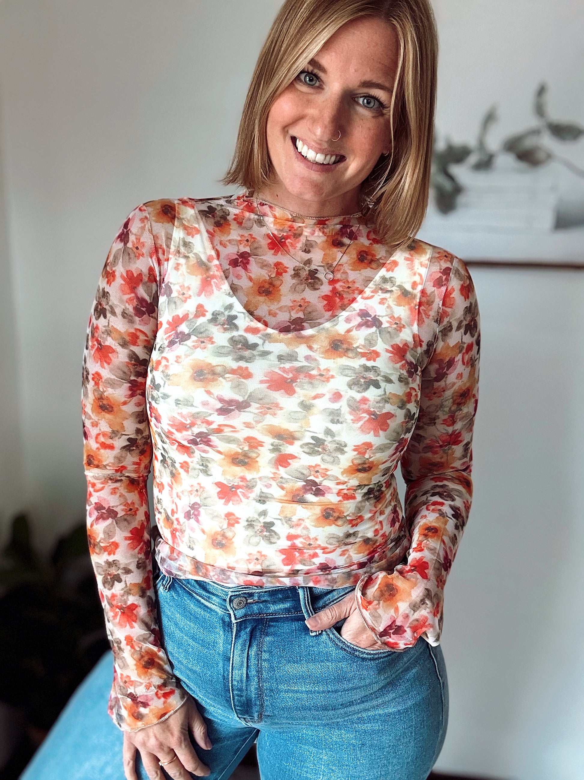 Fall Dream Mesh Top