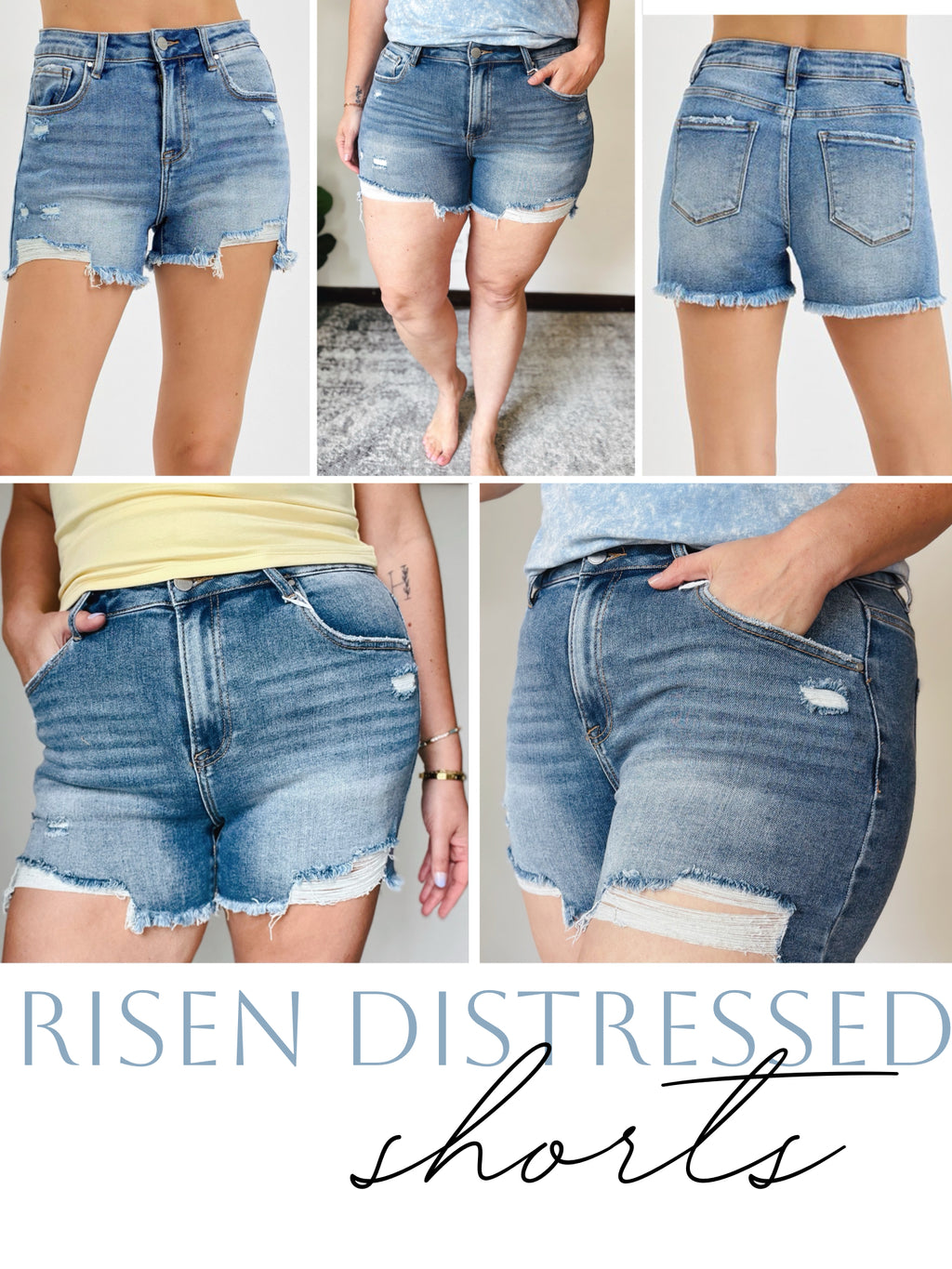 Risen Distressed Shorts