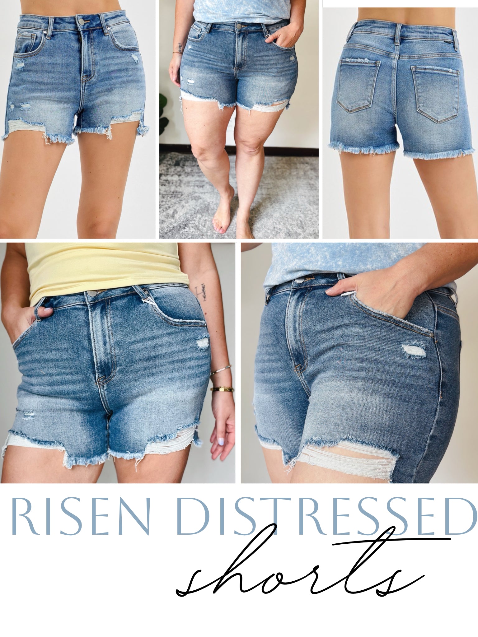 Risen Distressed Shorts