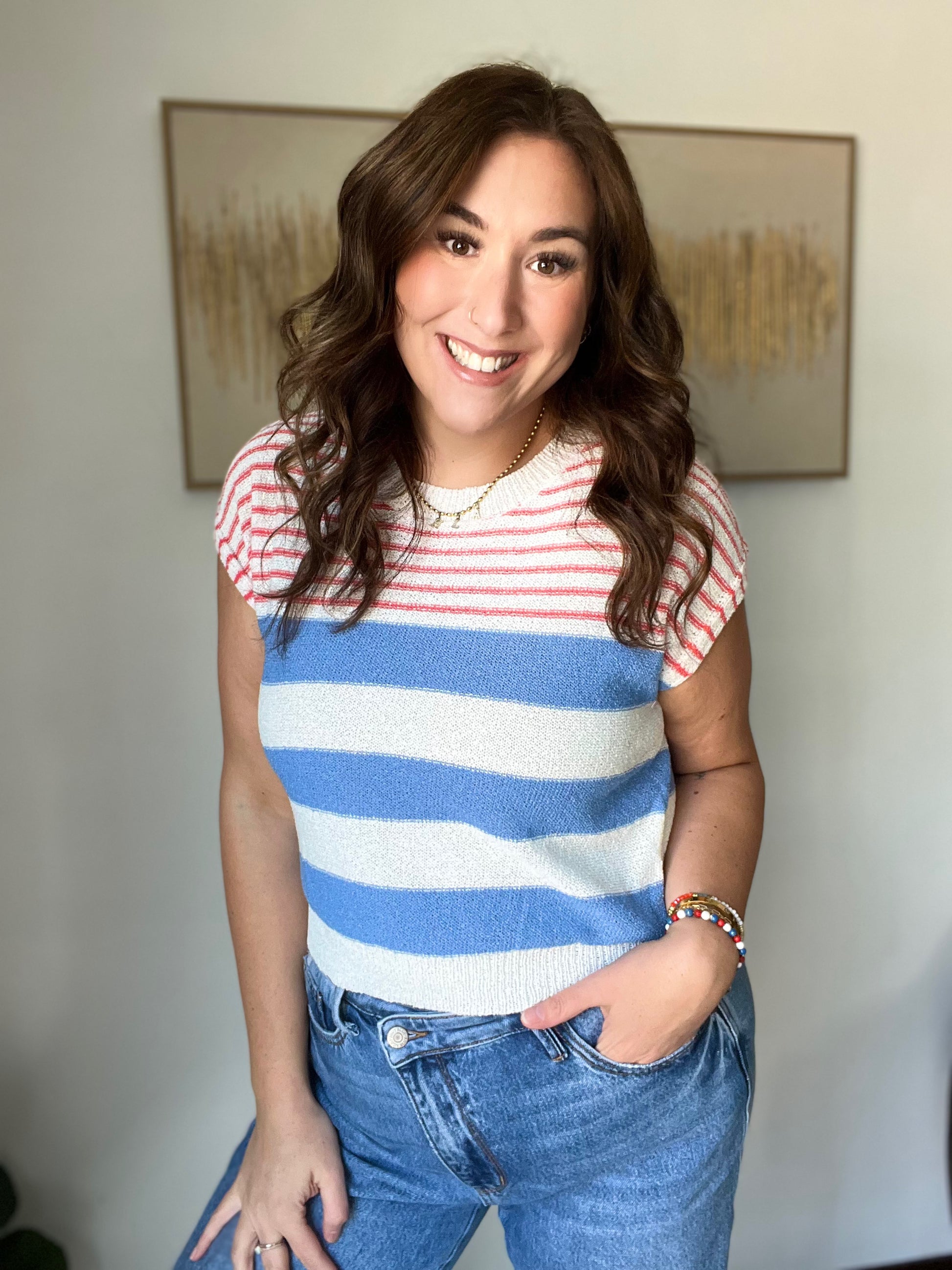 All Stripes Knit Top