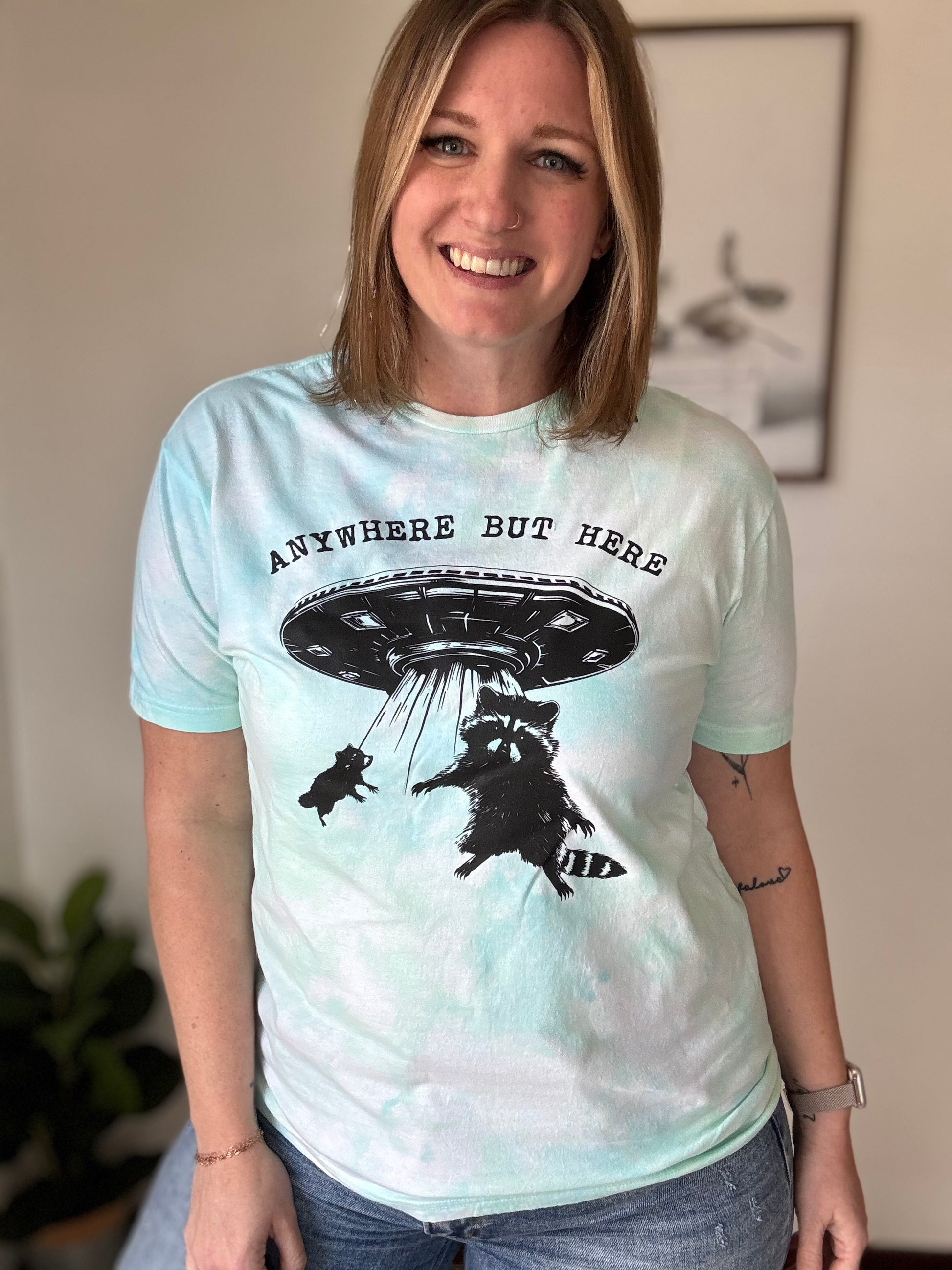 Anywhere But Here Tie Dyed Tee