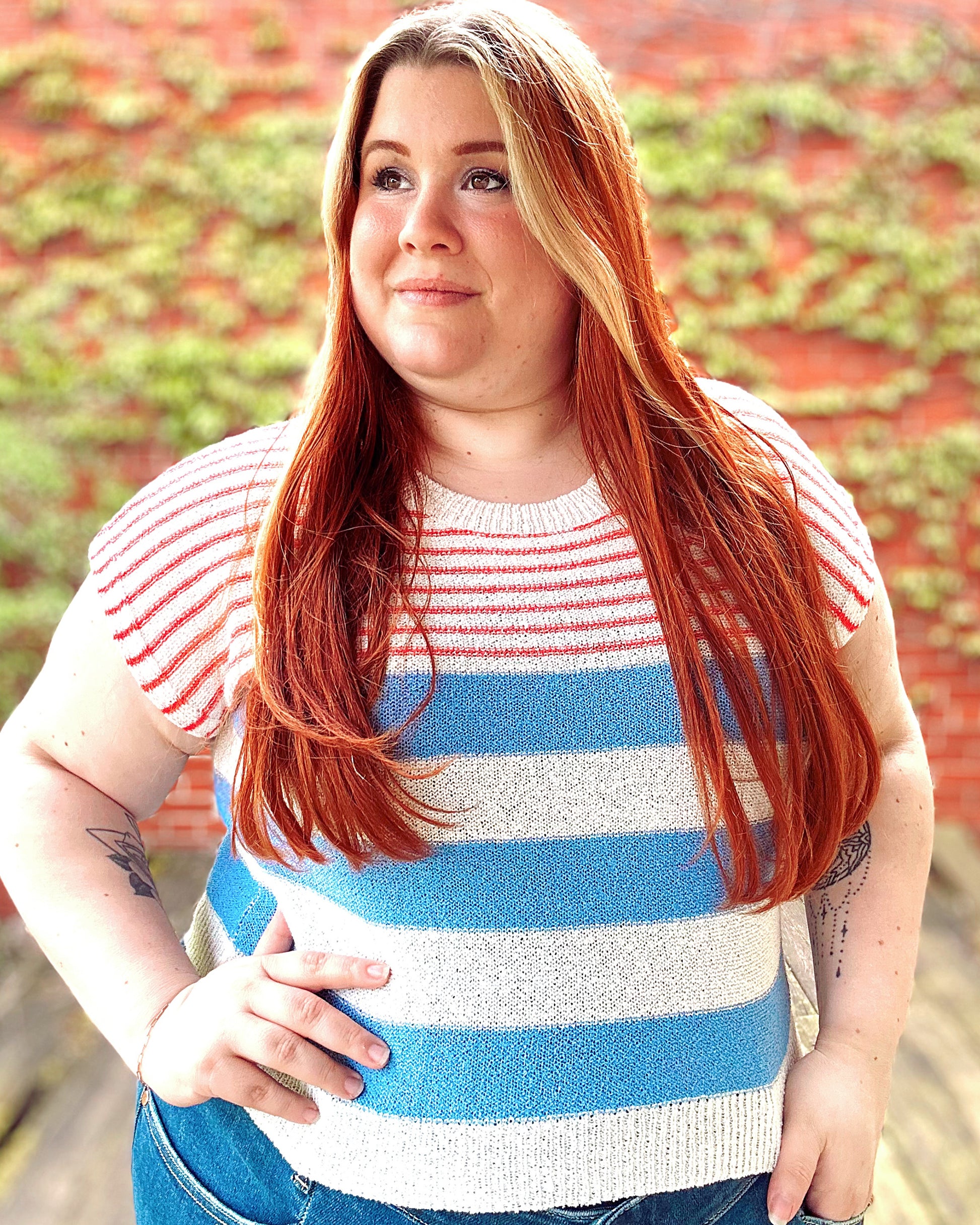 All Stripes Knit Top