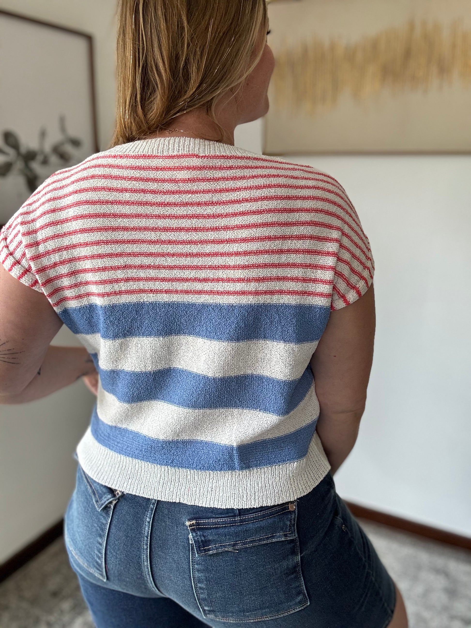 All Stripes Knit Top