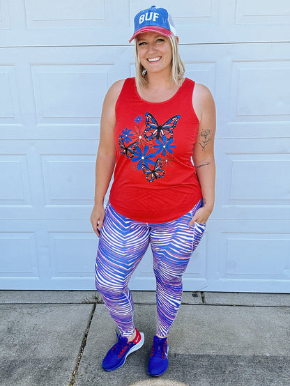 Buffalo Stripe All Star Leggings