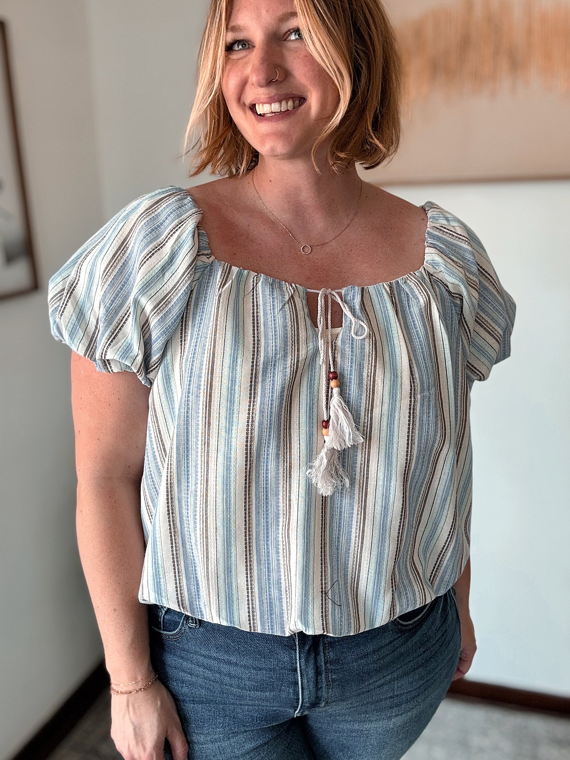 Annabelle Linen Top
