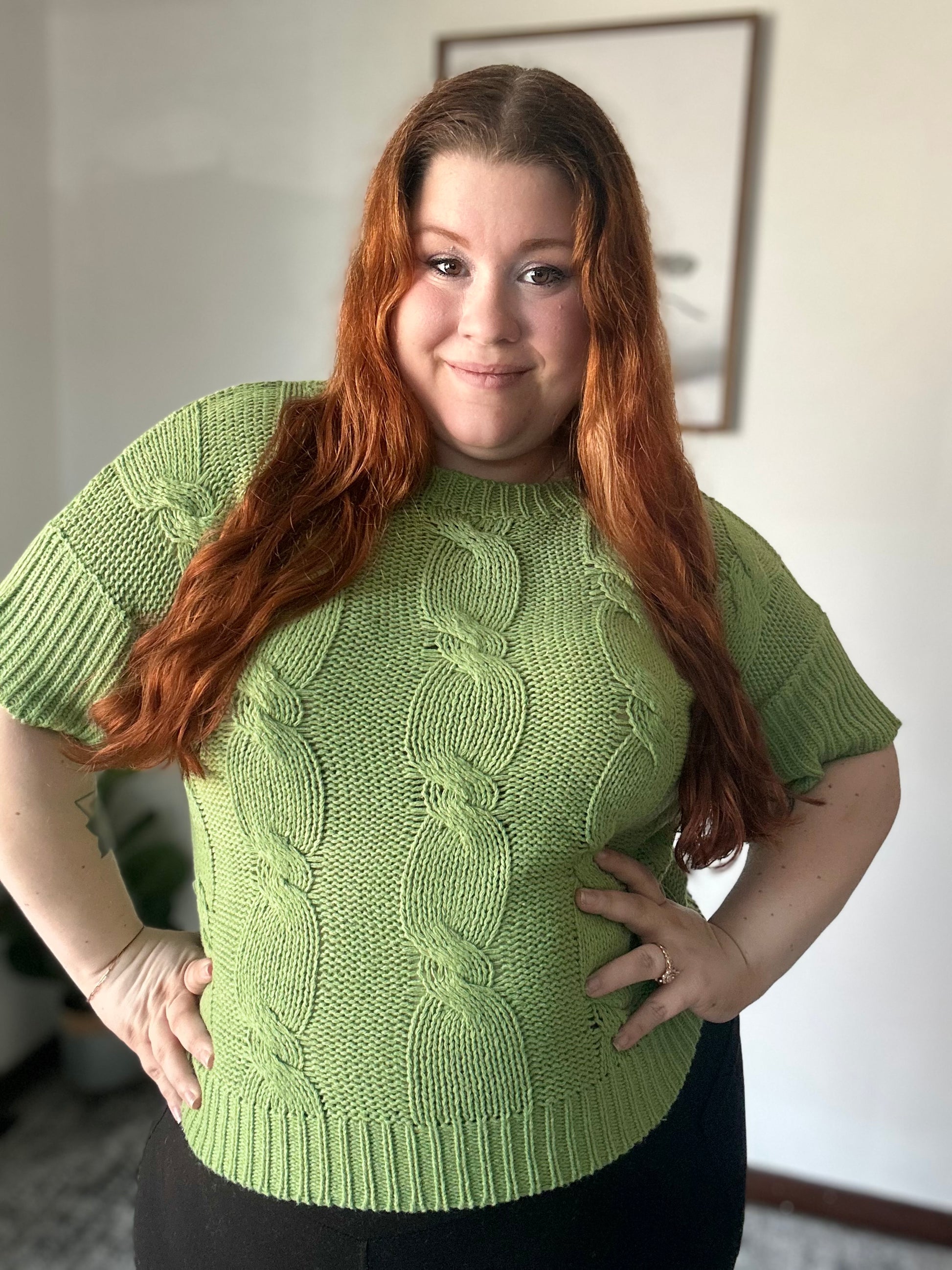 Chunky Cable Knit Top