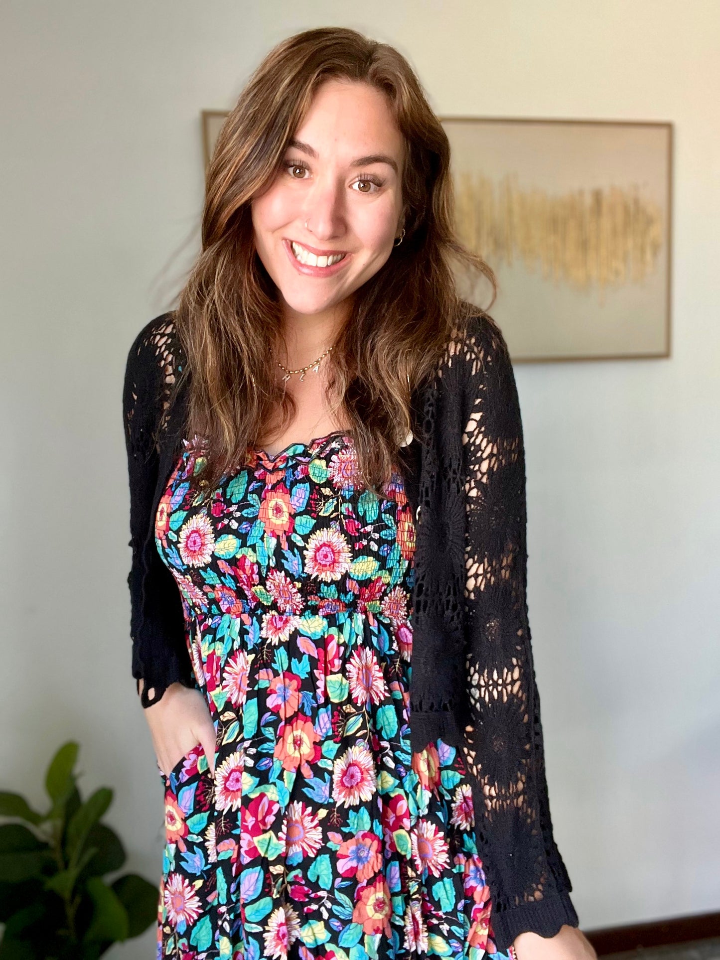 Sunflower Crochet Cardi