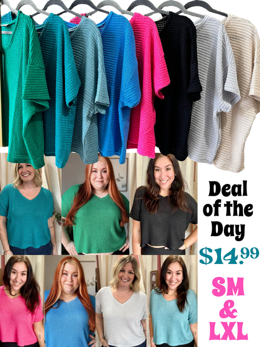 DOTD Waffle Knit Tee