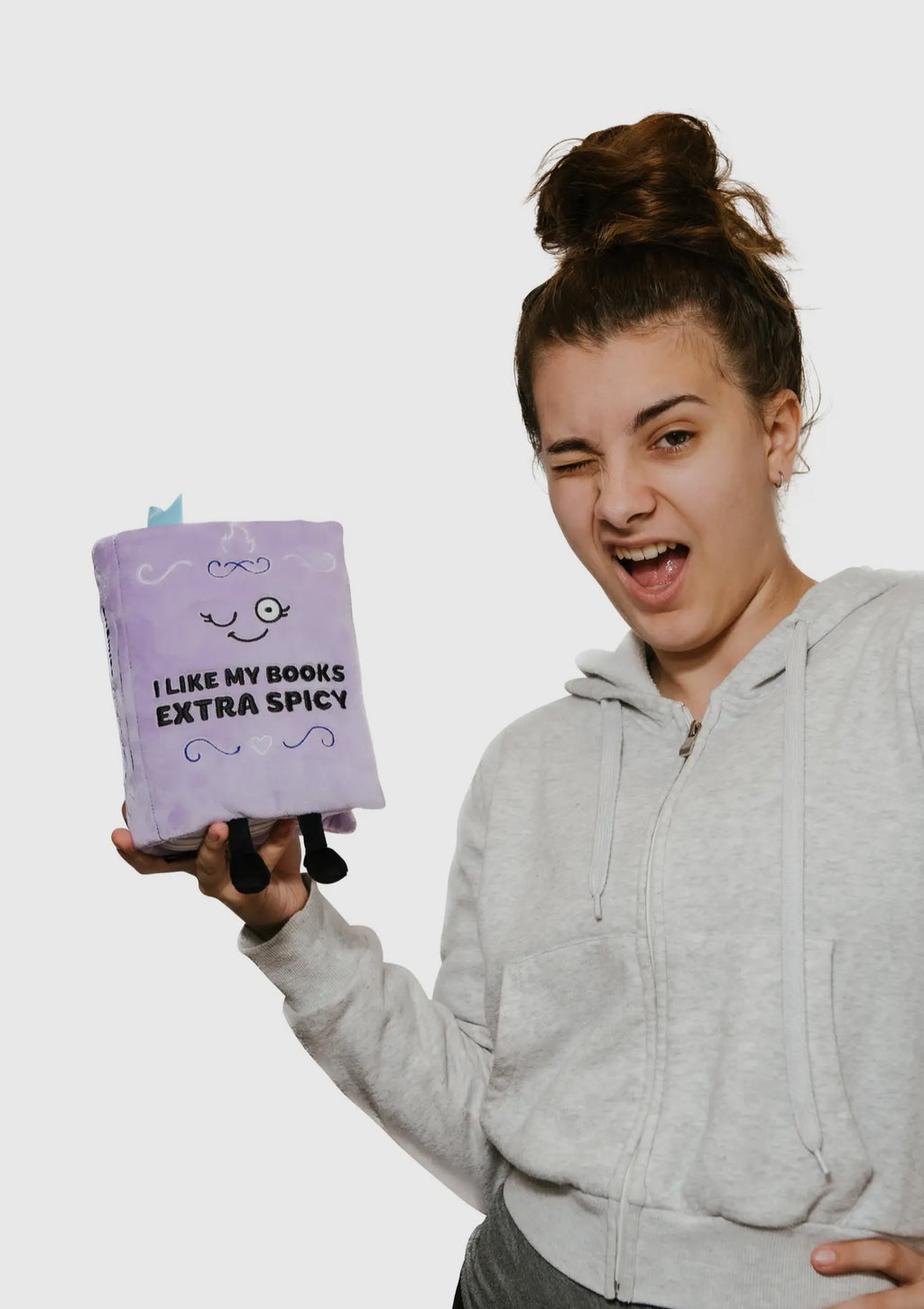 "I Like My Books Extra Spicy" Book Plush
