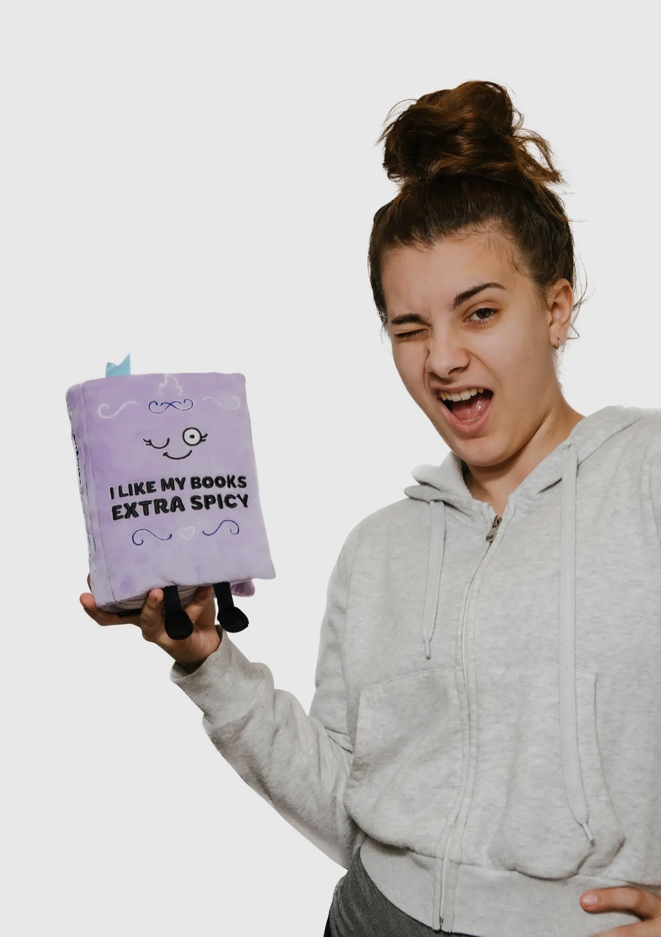 "I Like My Books Extra Spicy" Book Plush