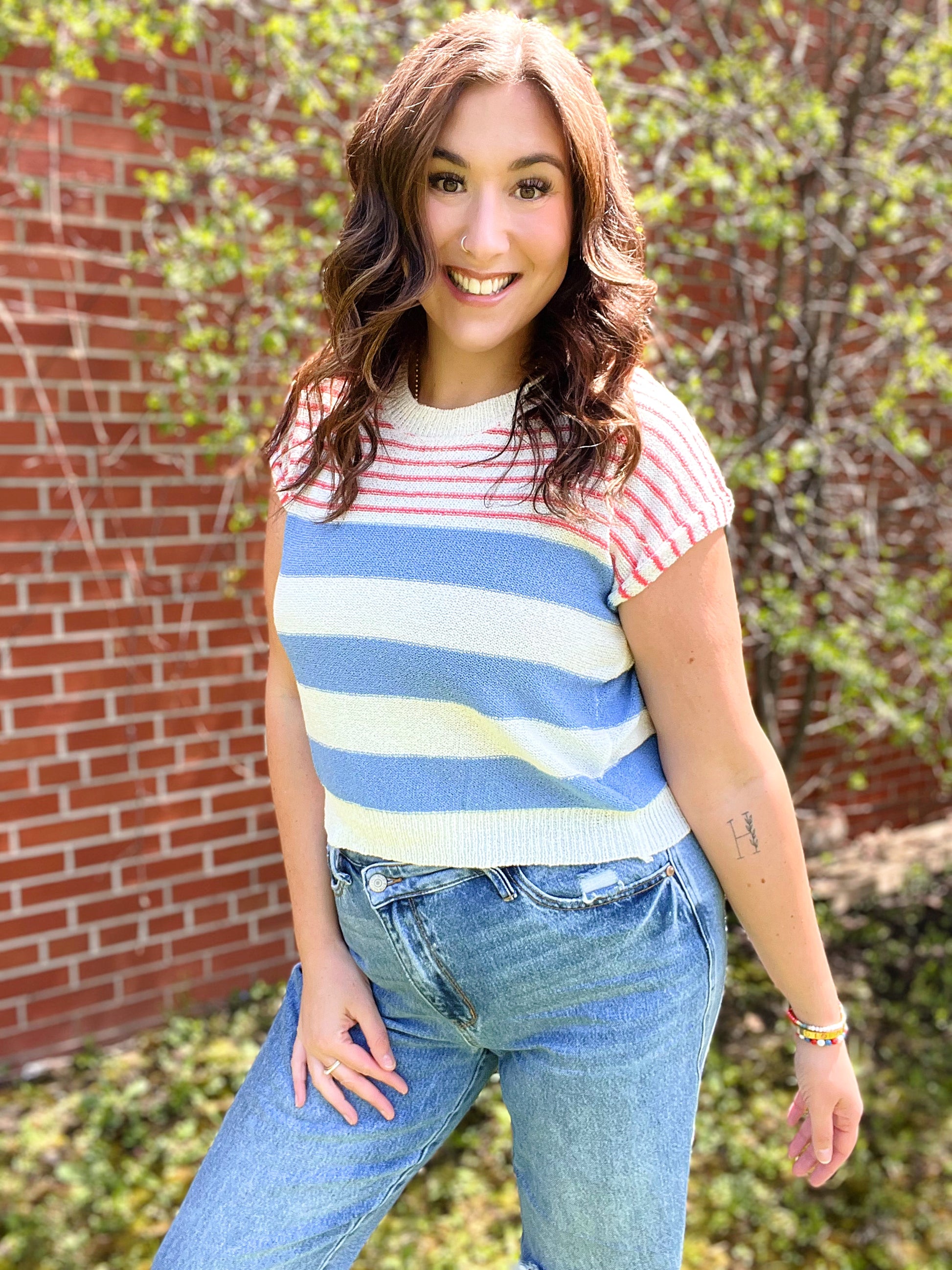 All Stripes Knit Top
