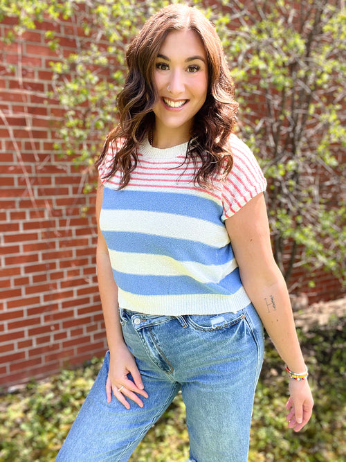 All Stripes Knit Top