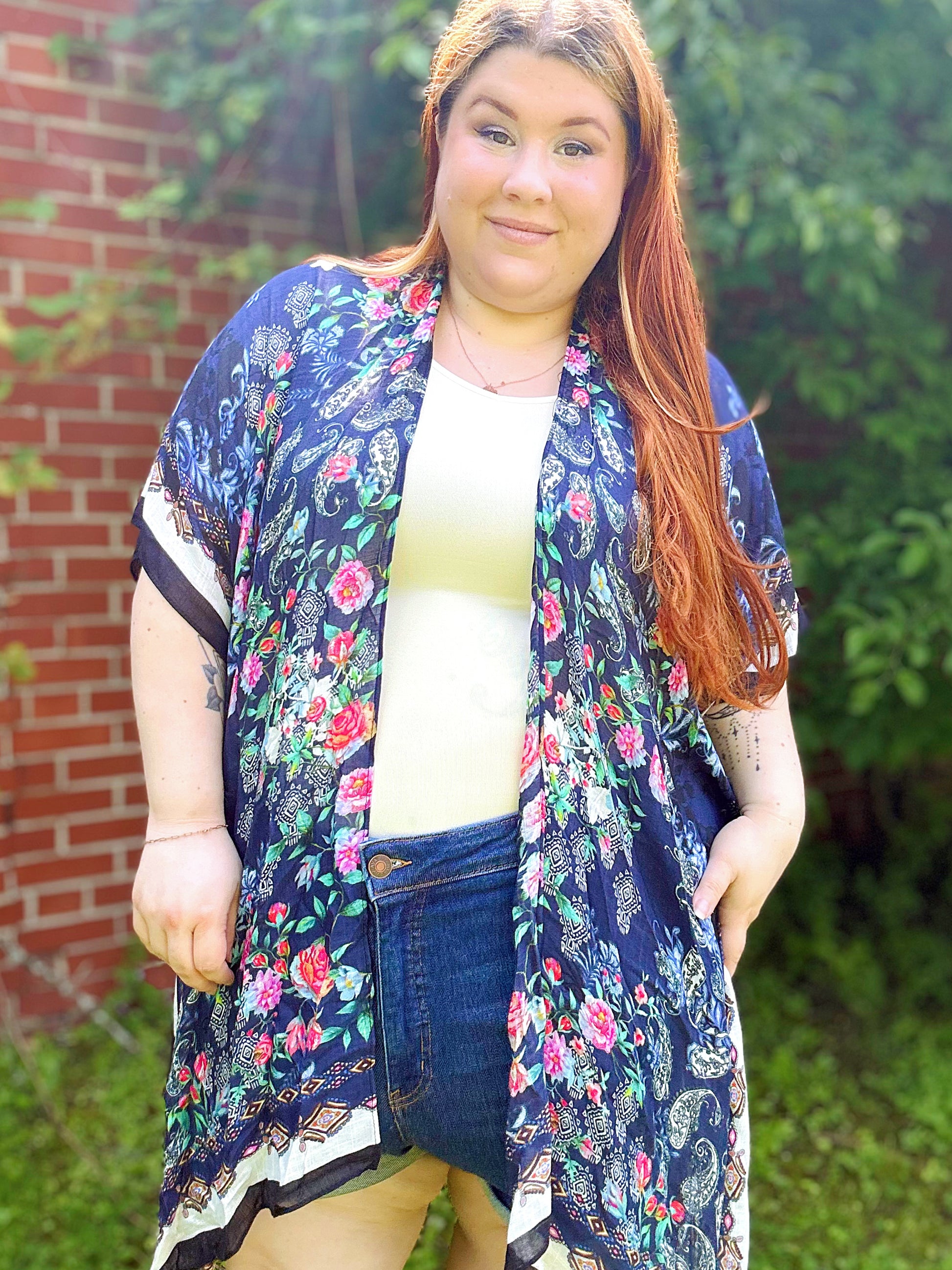 Paisley Rose Kimono