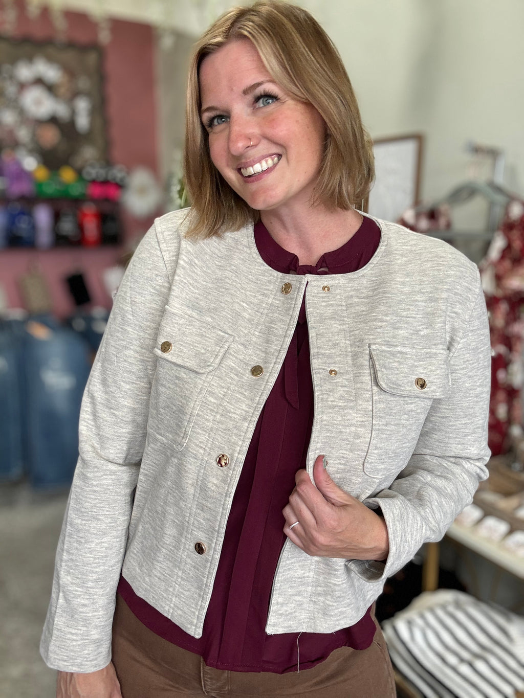 Oatmeal Cream Jacket