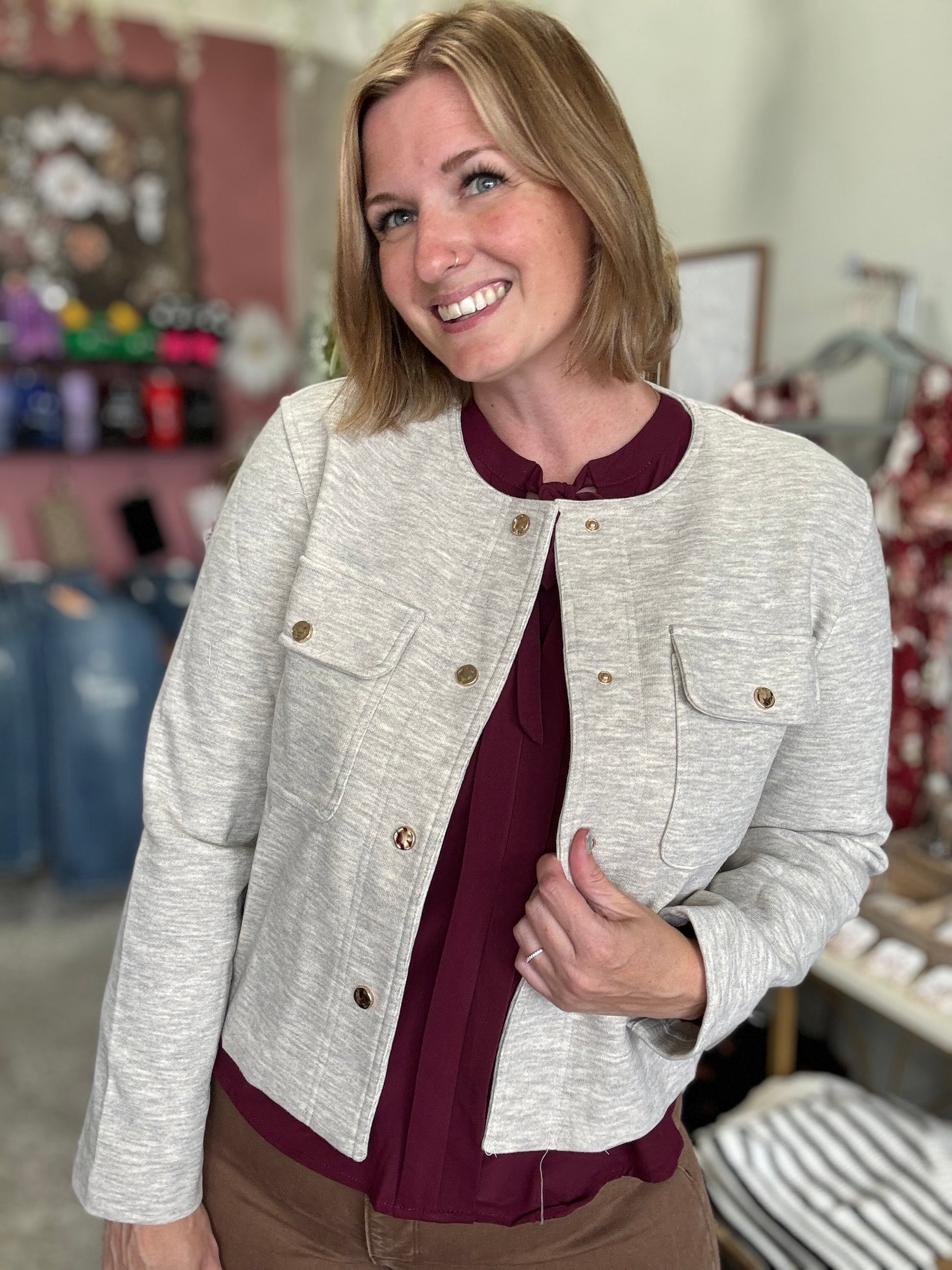 Oatmeal Cream Jacket