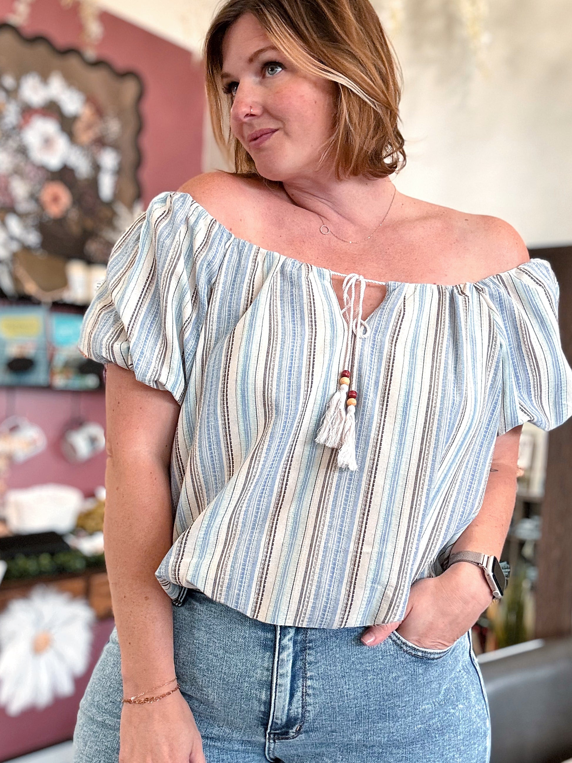 Annabelle Linen Top