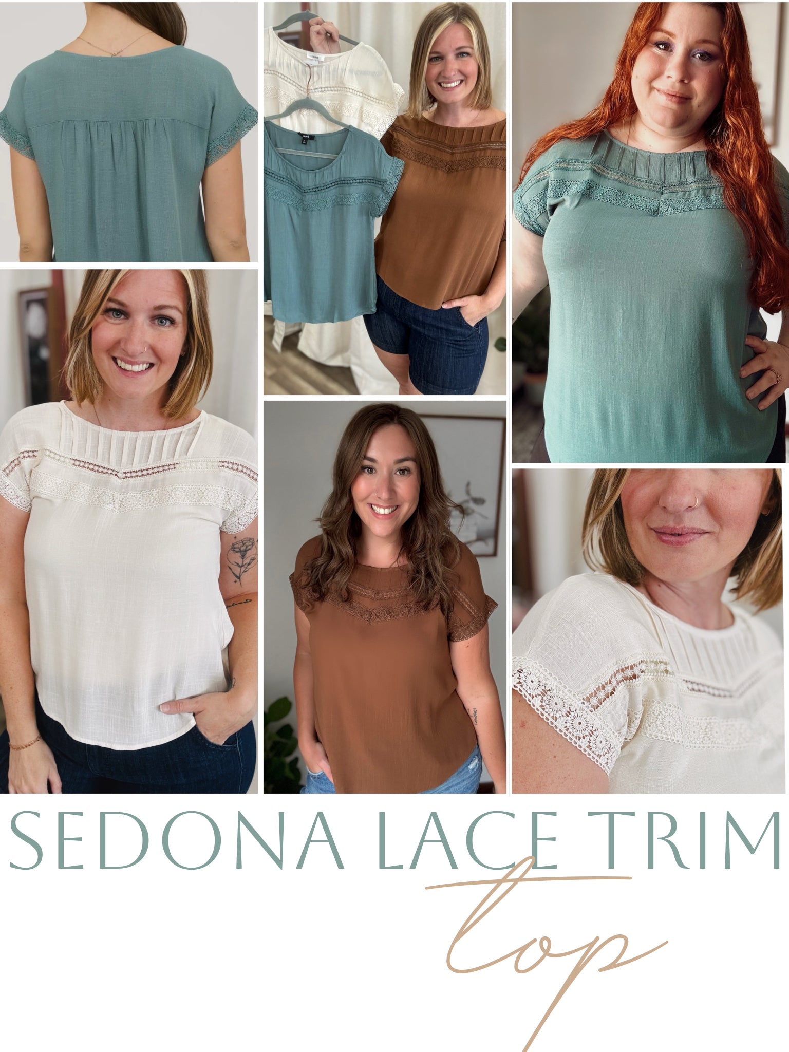 Sedona Lace Trim Top