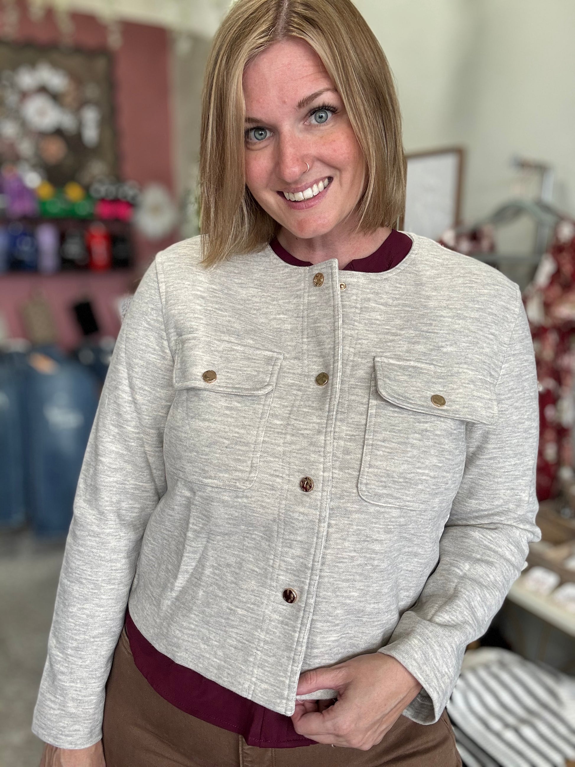 Oatmeal Cream Jacket
