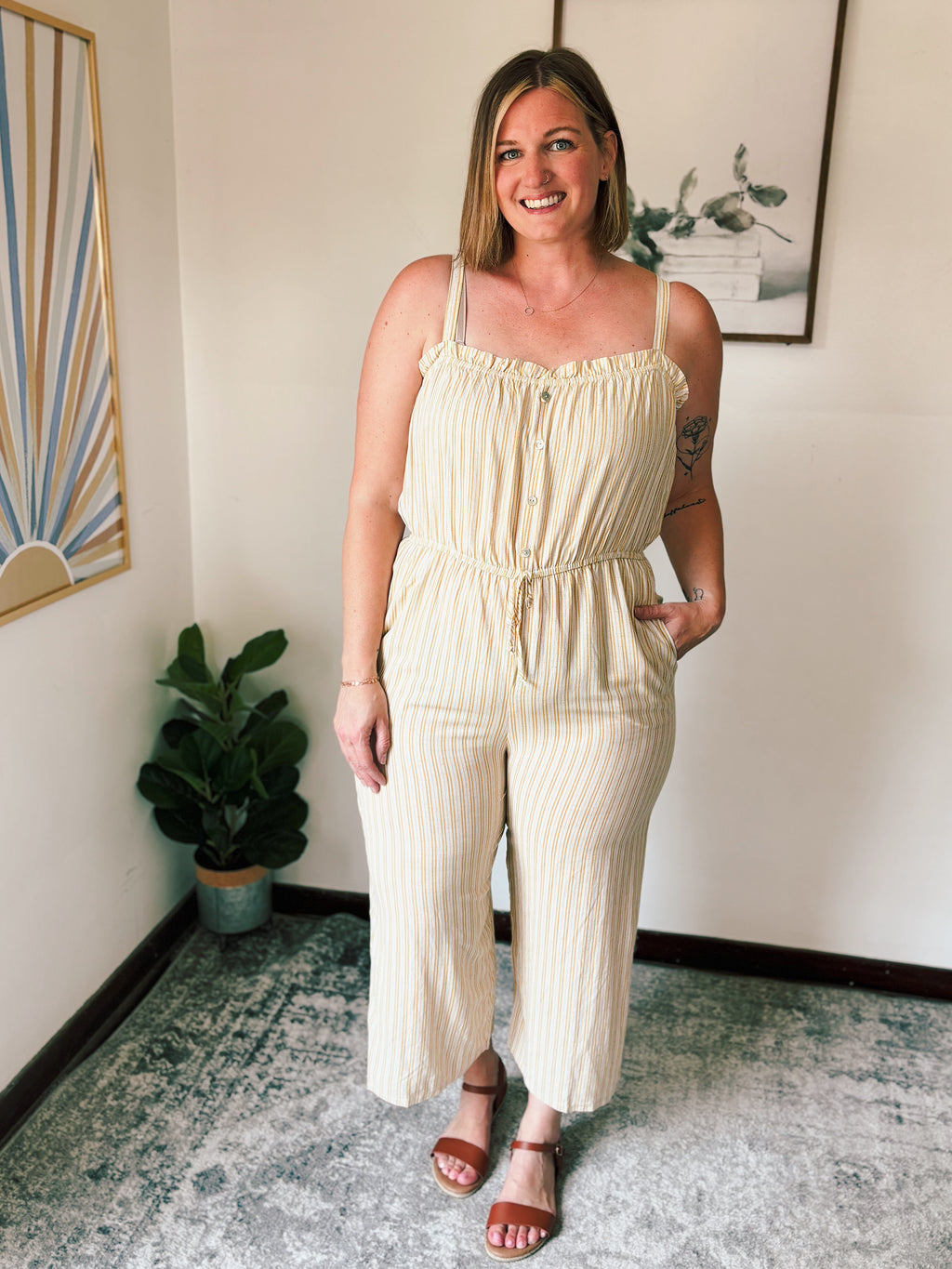 Buttered Button Jumpsuit