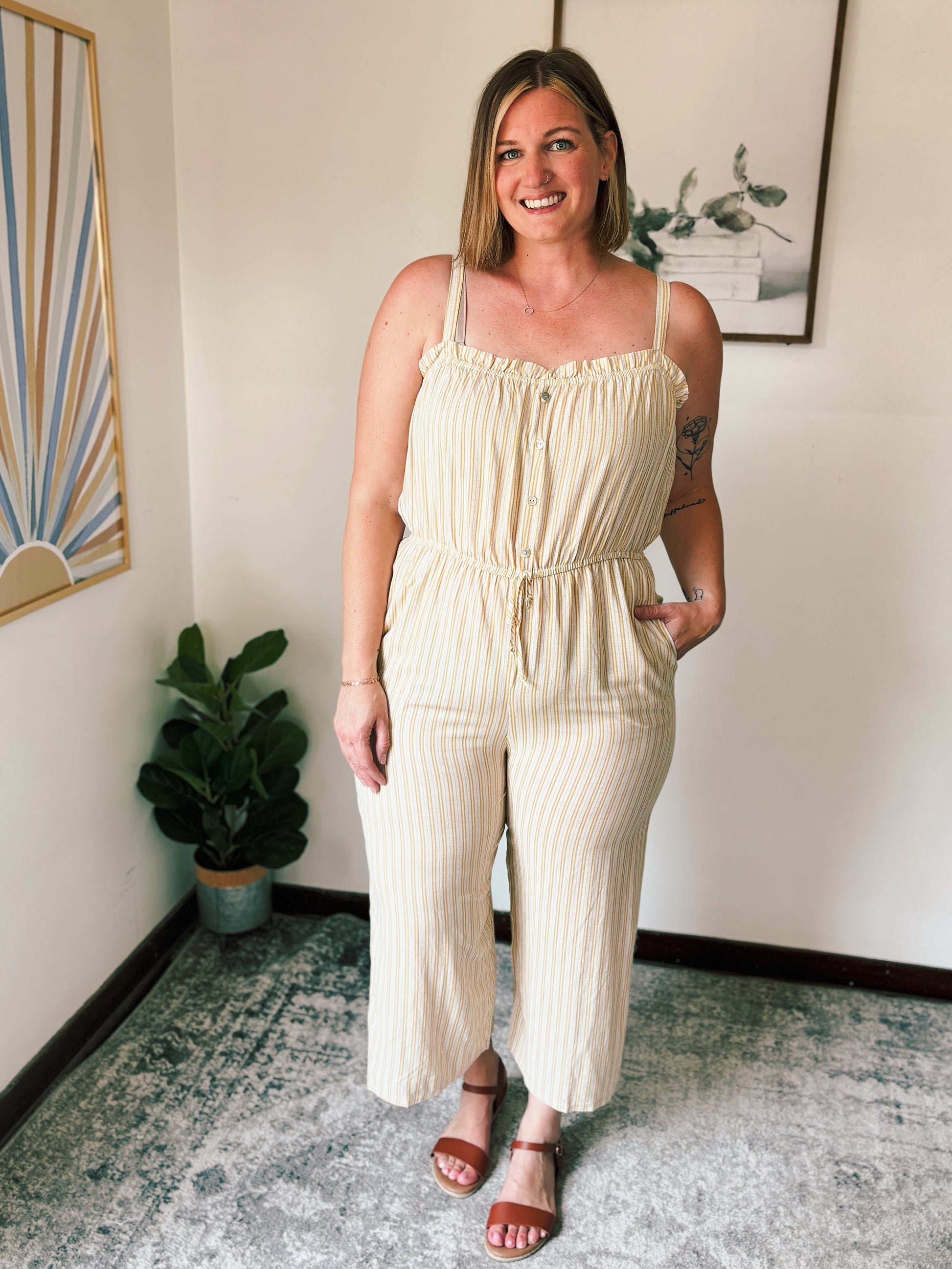 Buttered Button Jumpsuit