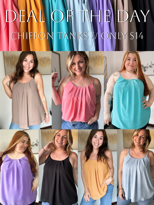 DOTD Chiffon Tanks