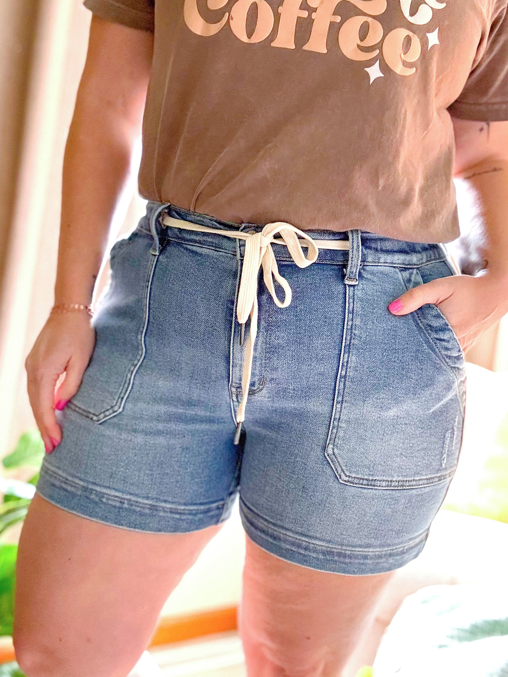 Judy Blue Tied Up Shorts