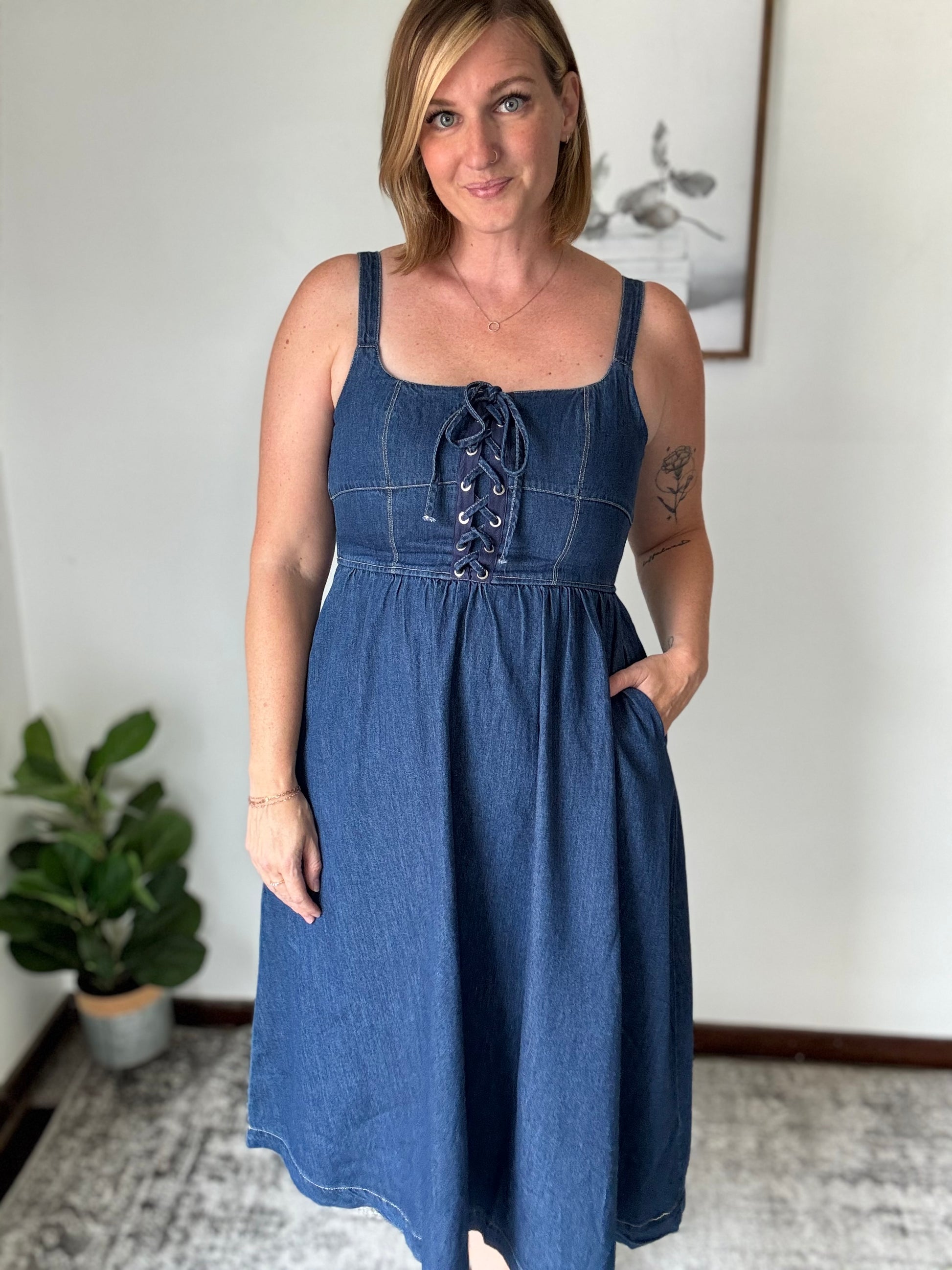 This Ain't Texas Denim Dress
