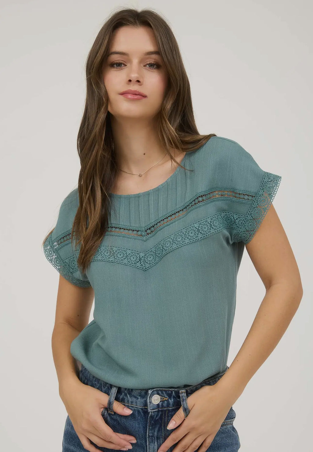Sedona Lace Trim Top