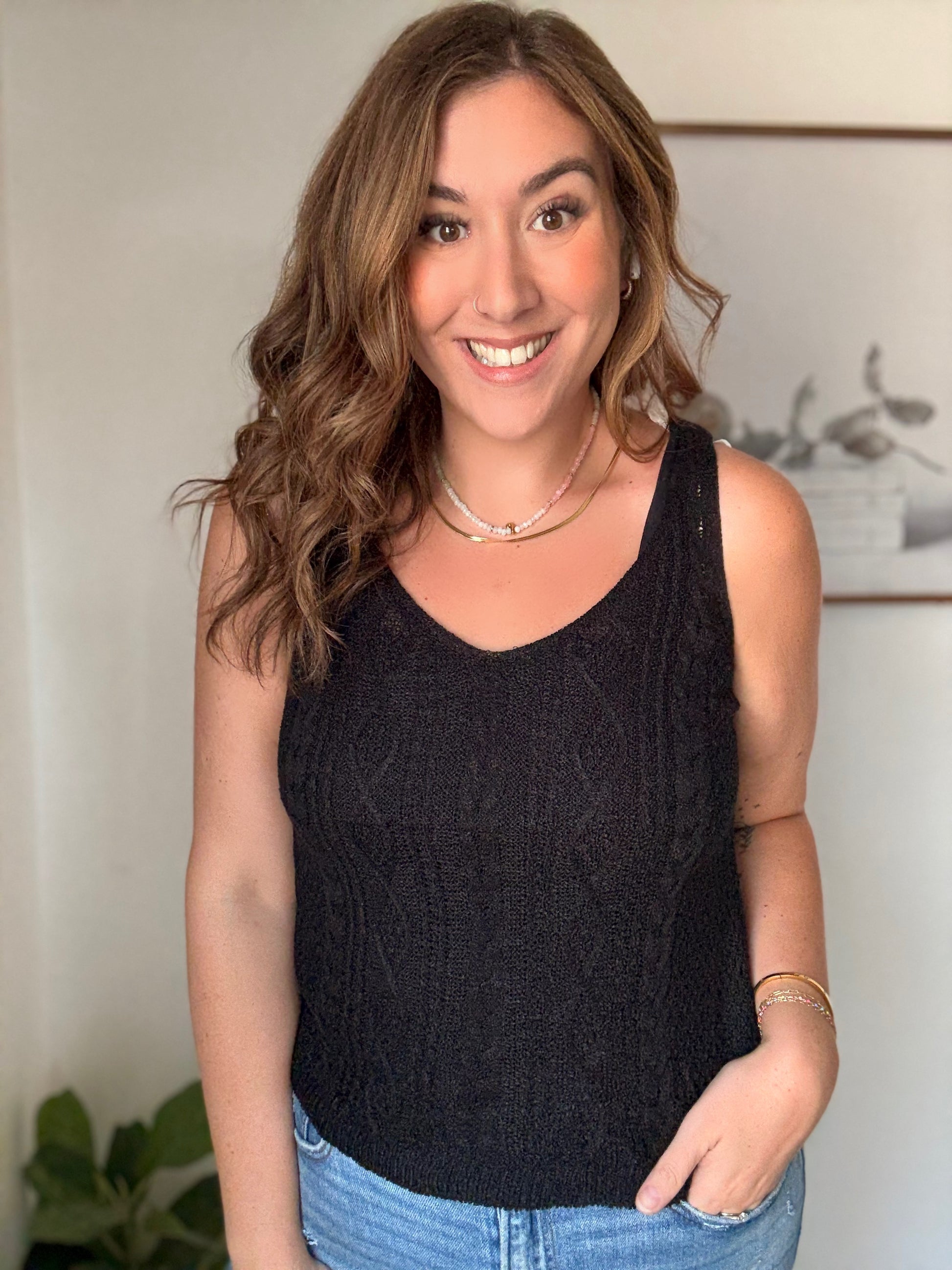 Cable Knit Tank Top