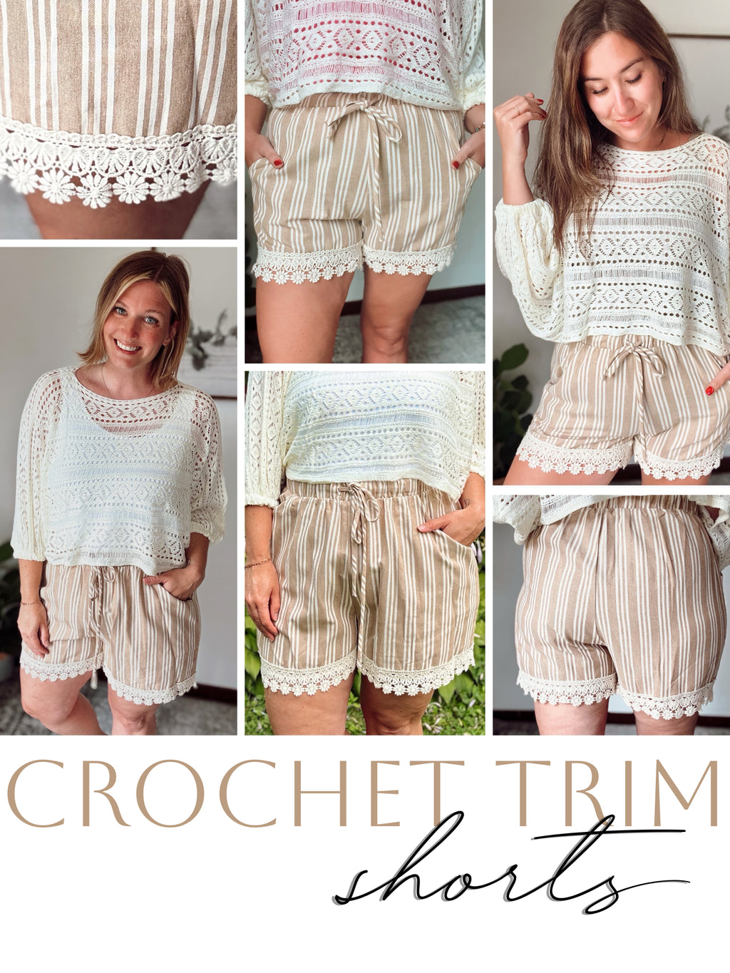 Crochet Trim Shorts