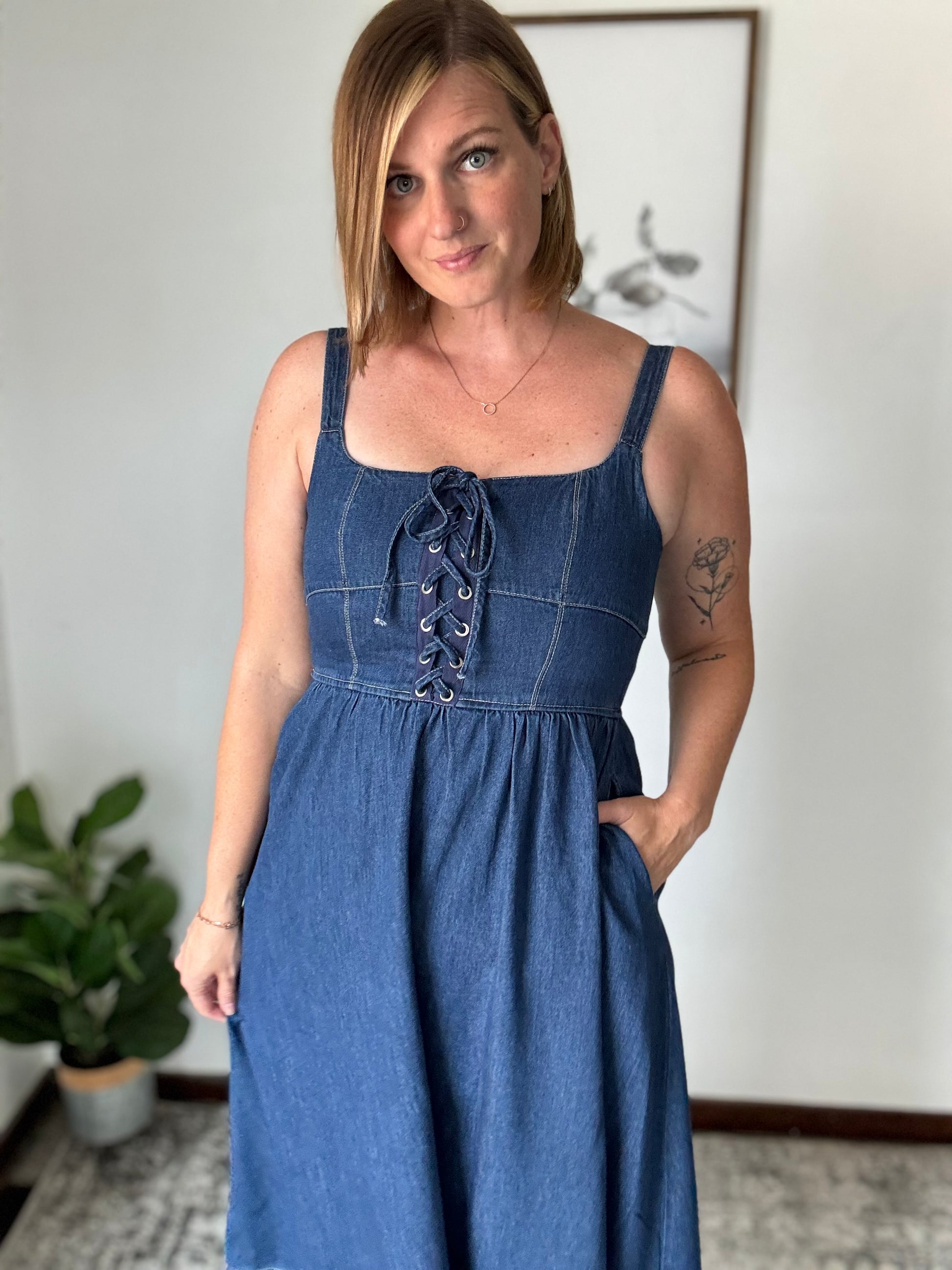 This Ain't Texas Denim Dress