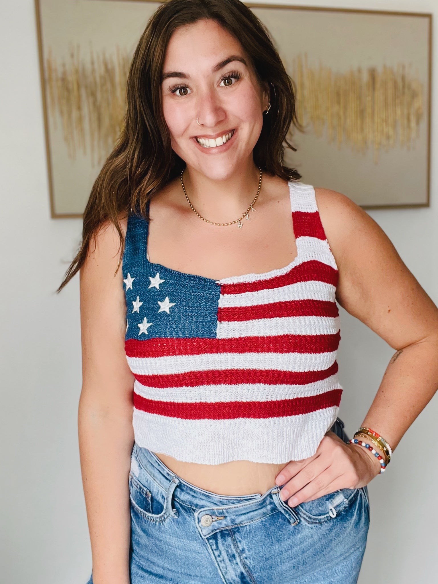 Betsy Ross Knit Tank