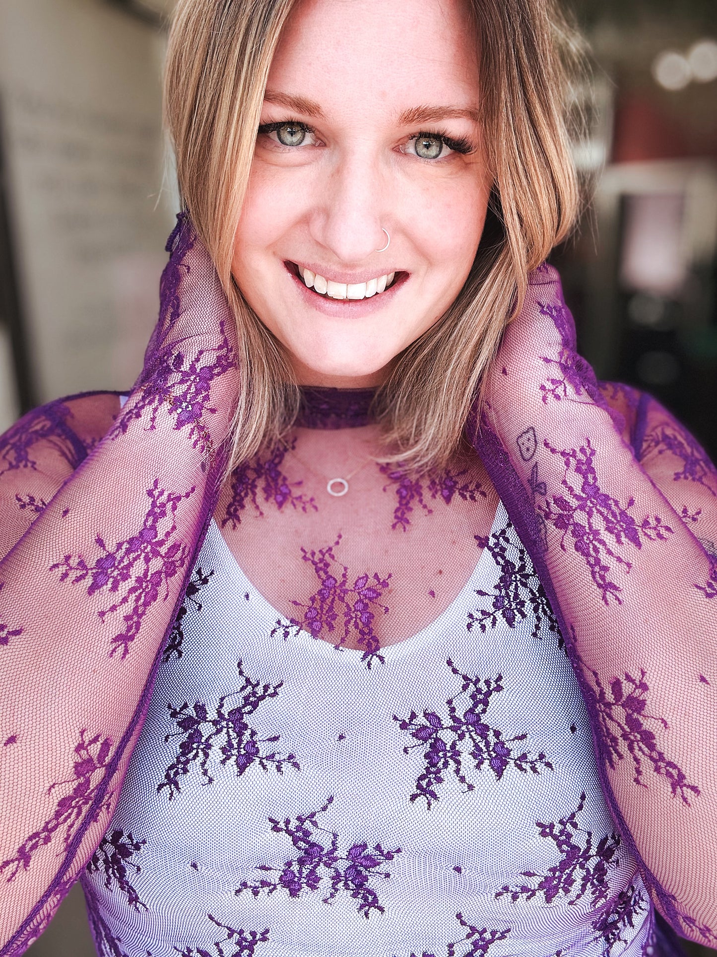 Spring Lace Overlay Tops