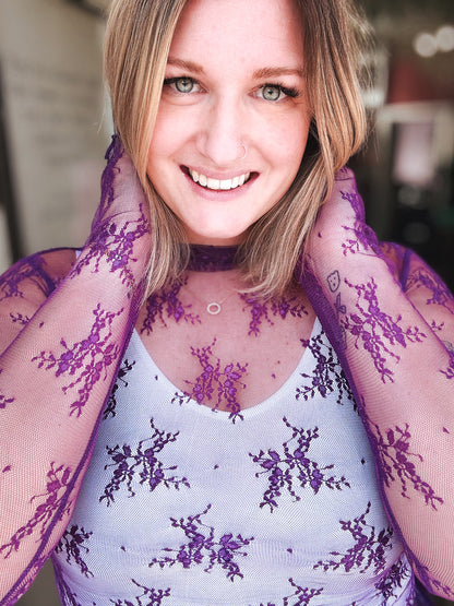 Spring Lace Overlay Tops