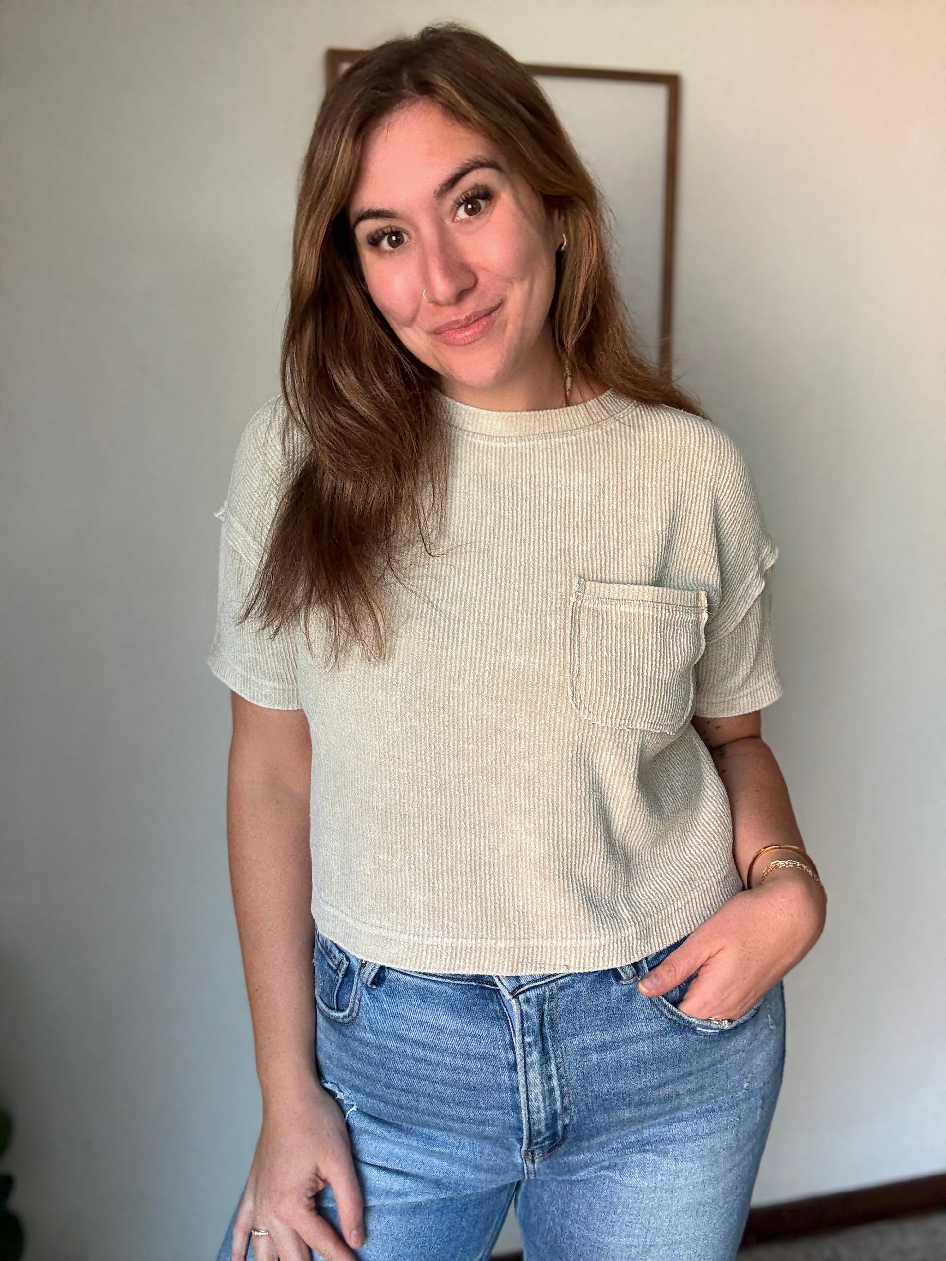Mineral Washed Cozy Top