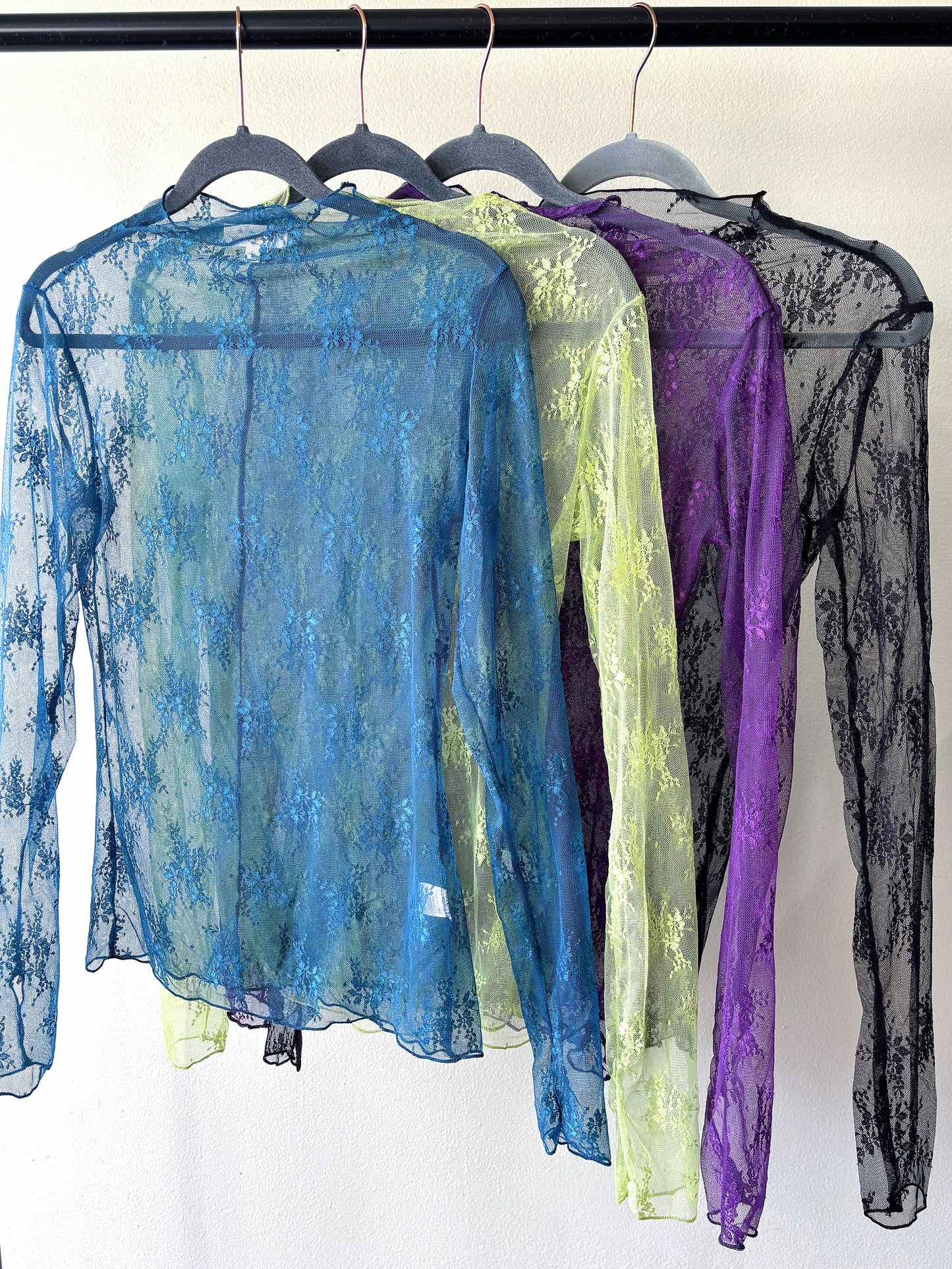 Spring Lace Overlay Tops