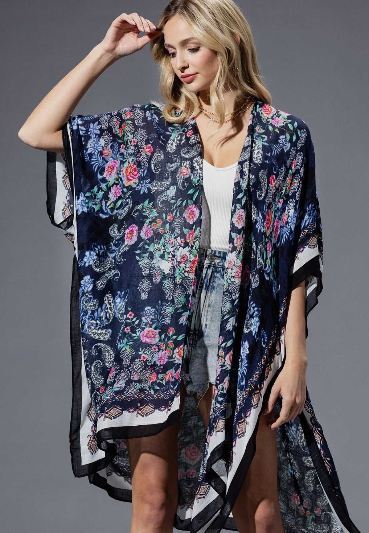 Paisley Rose Kimono