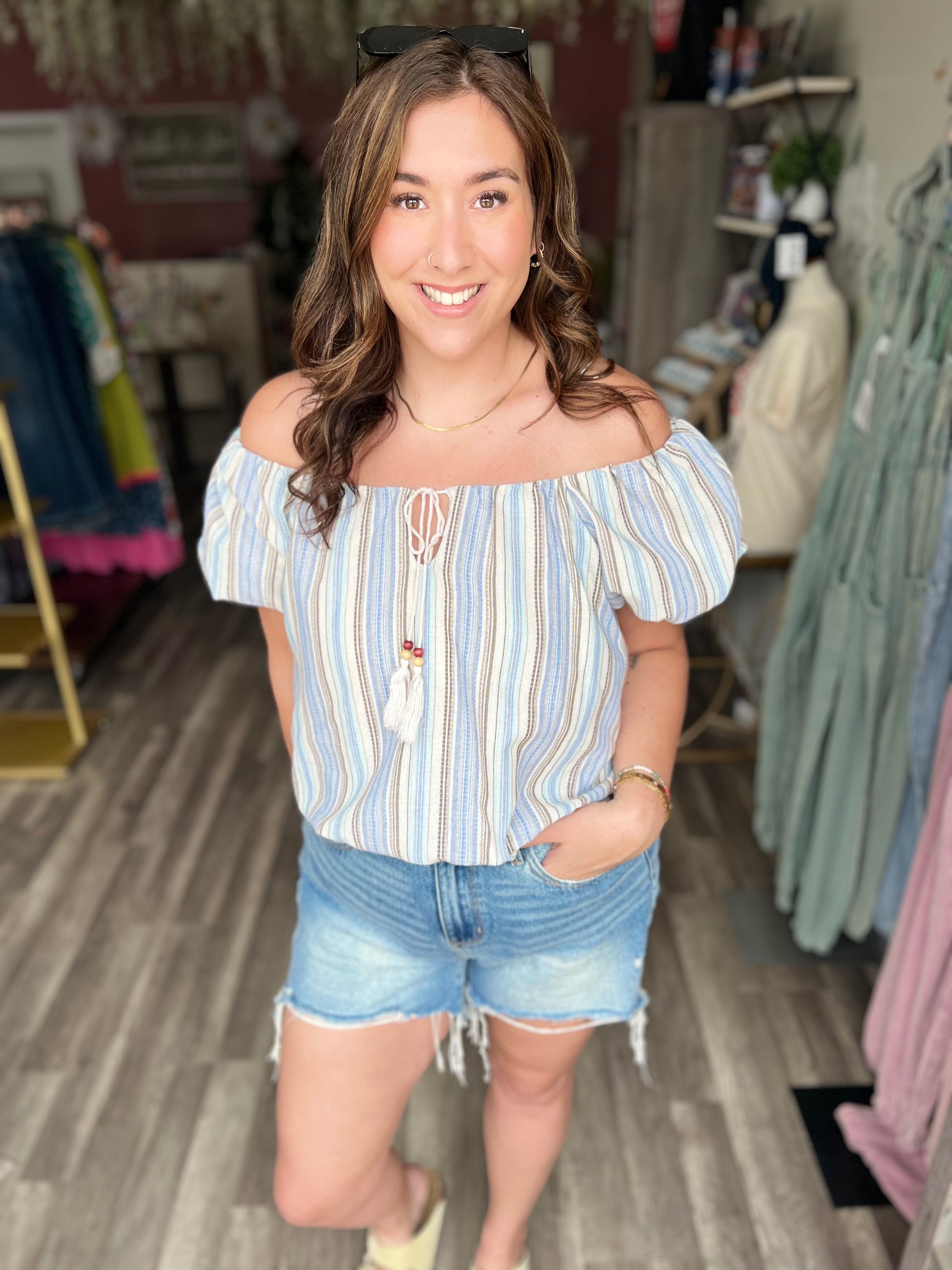 Annabelle Linen Top