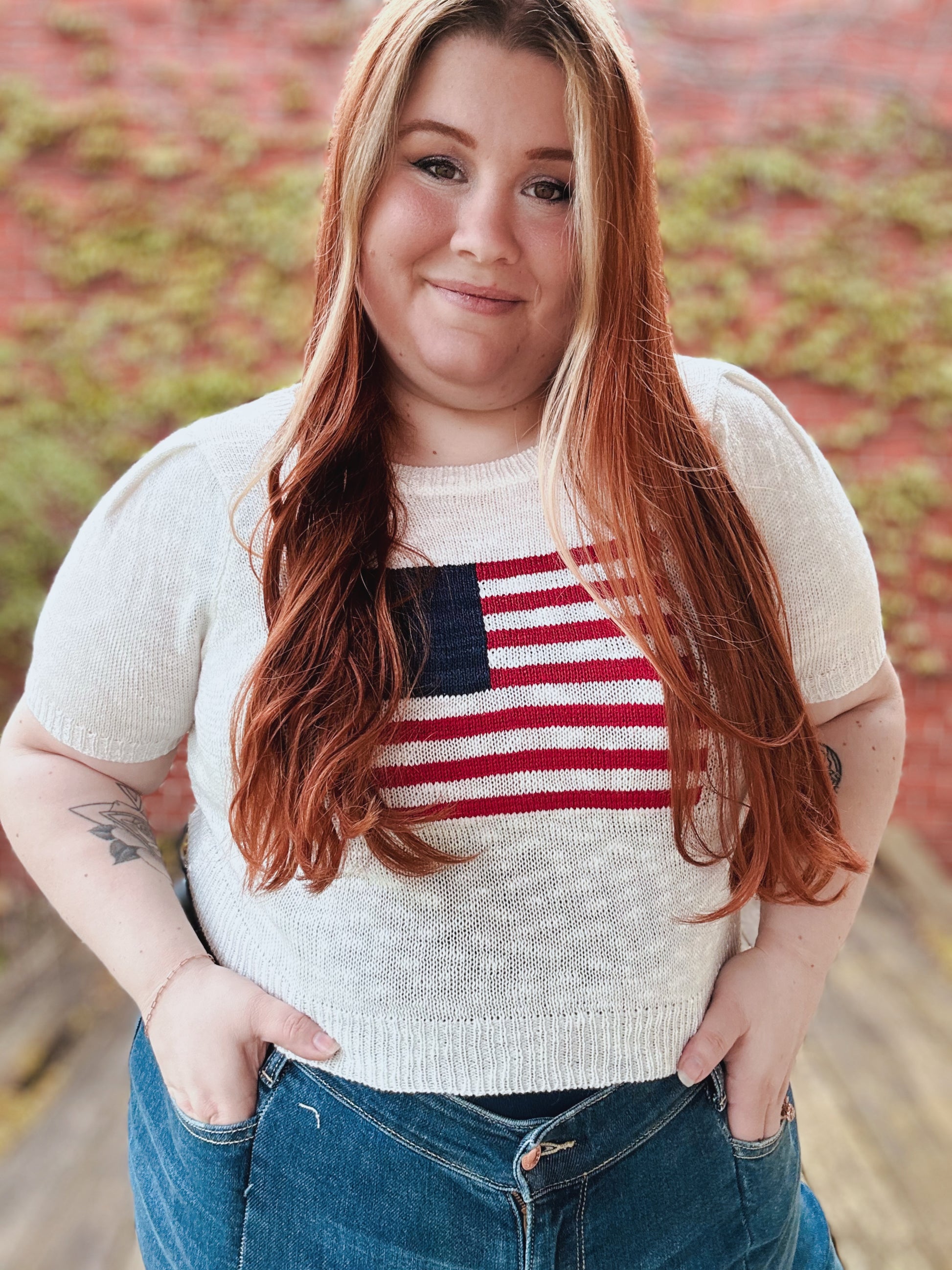 American Girl Knit Top
