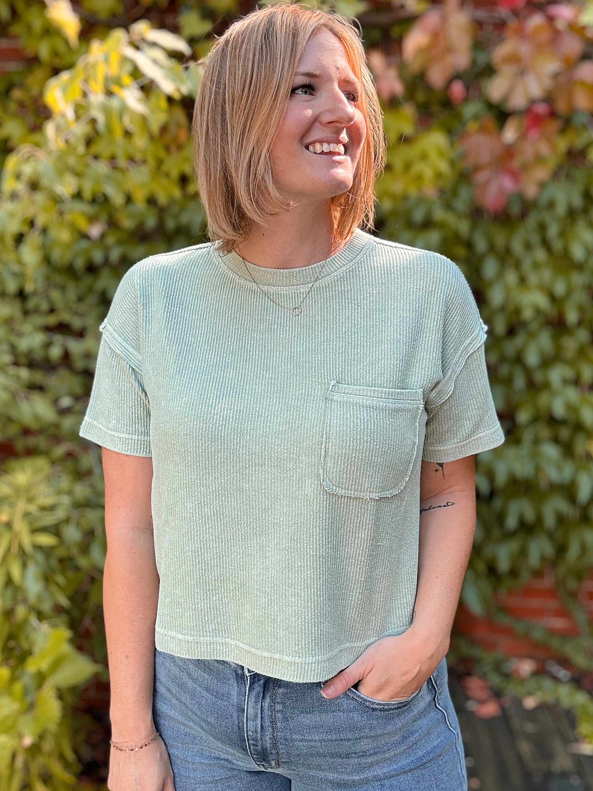 Mineral Washed Cozy Top