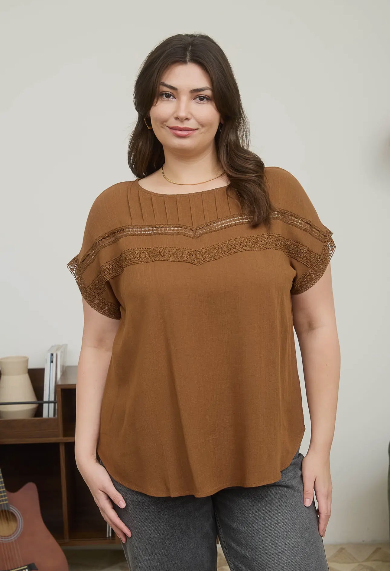 Sedona Lace Trim Top